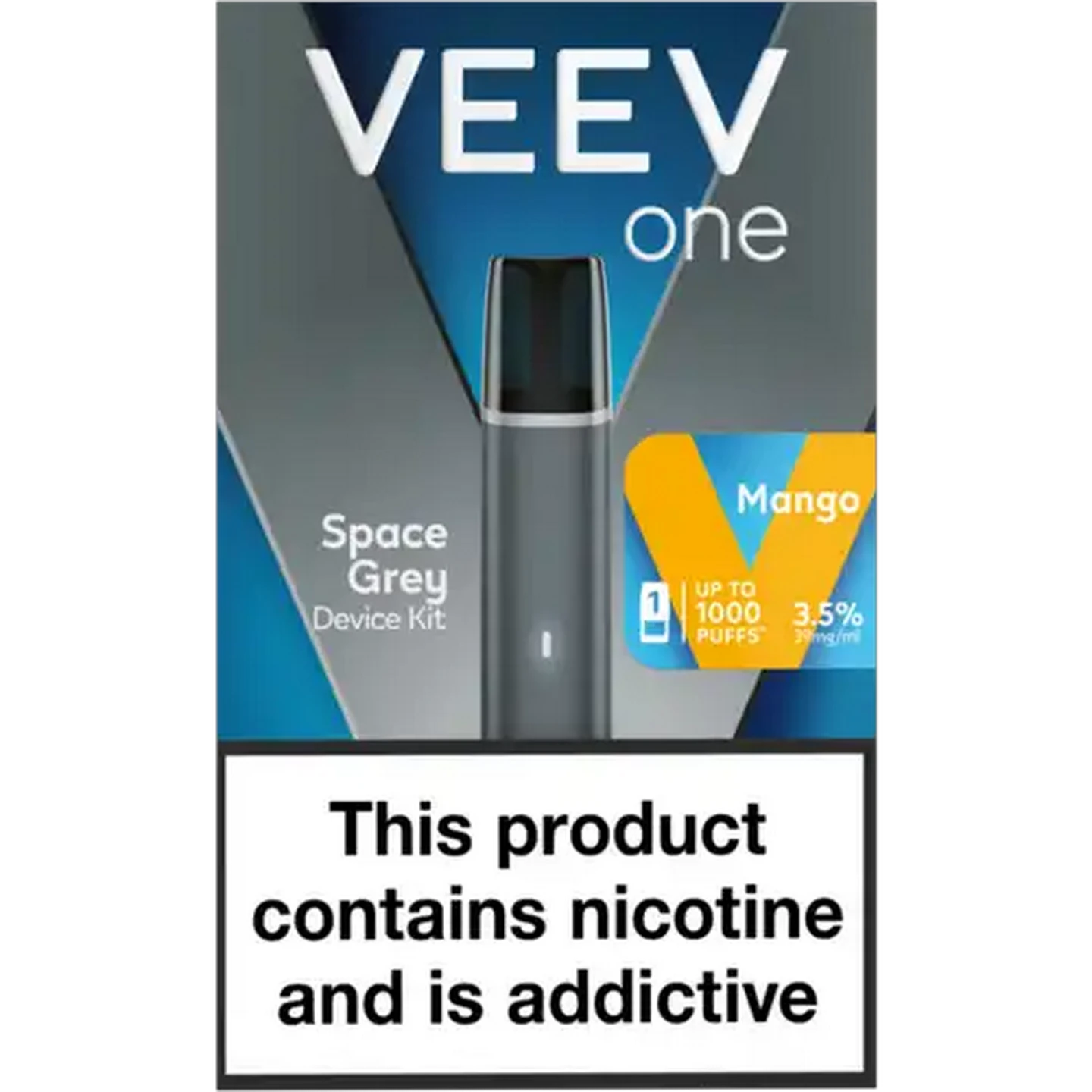 Image of VEEV One Space Grey Mango 3.5% Device Kit 1s (Non-Refundable. Non-Returnable.)