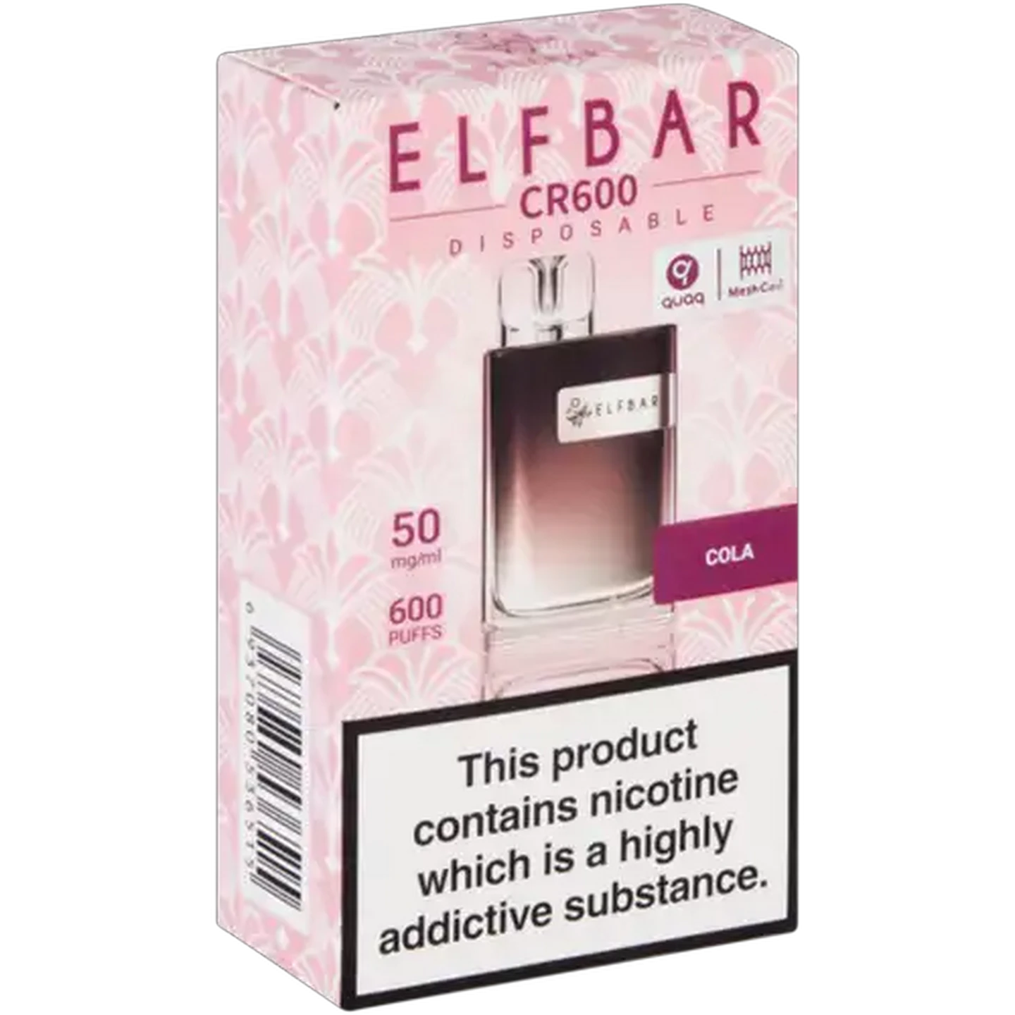 Image of ELFBAR CR600 Cola 5% Disposable Vape 2ml (Non-Refundable. Non-Returnable.)