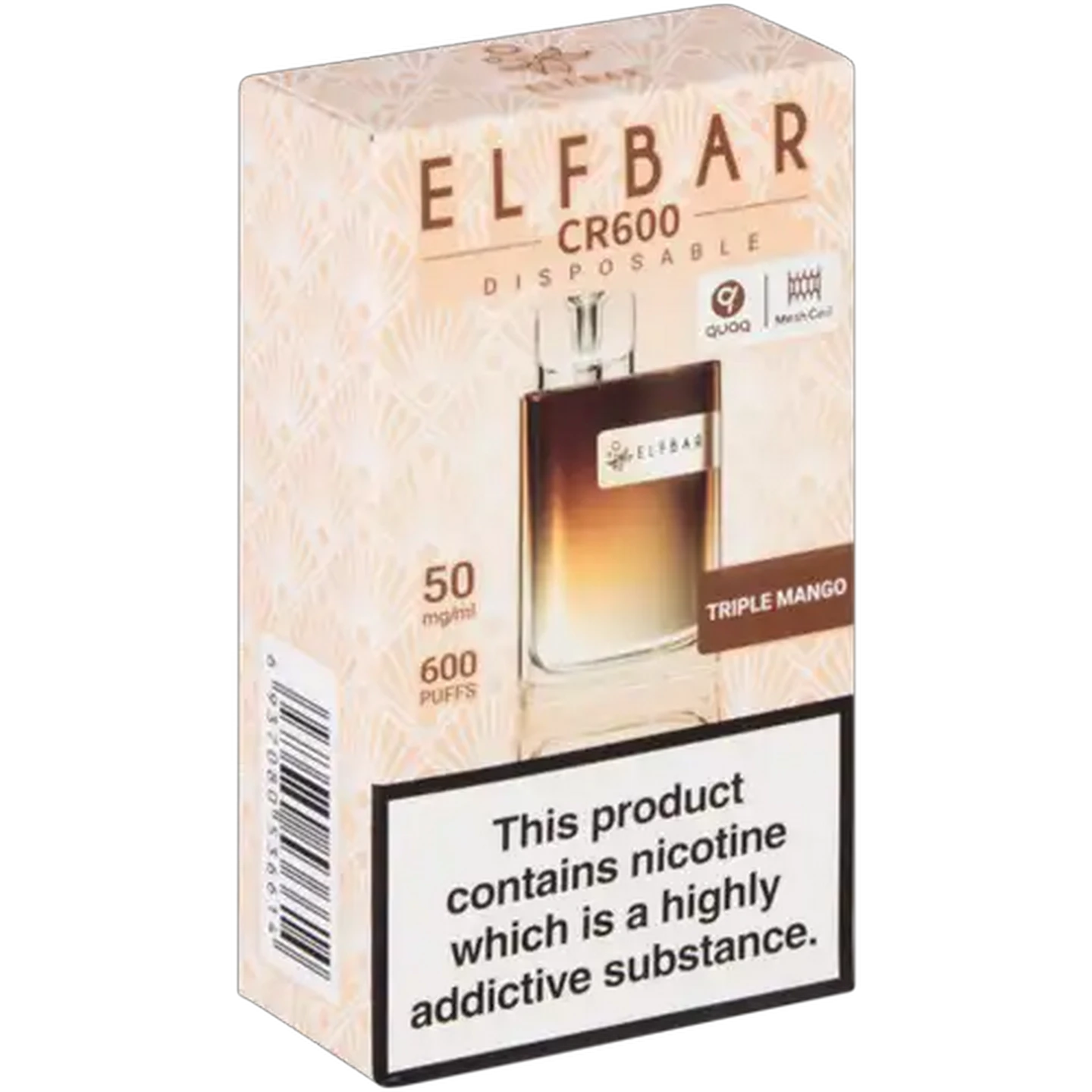Image of ELFBAR CR600 Triple Mango 5% Disposable Vape 2ml (Non-Refundable. Non-Returnable.)
