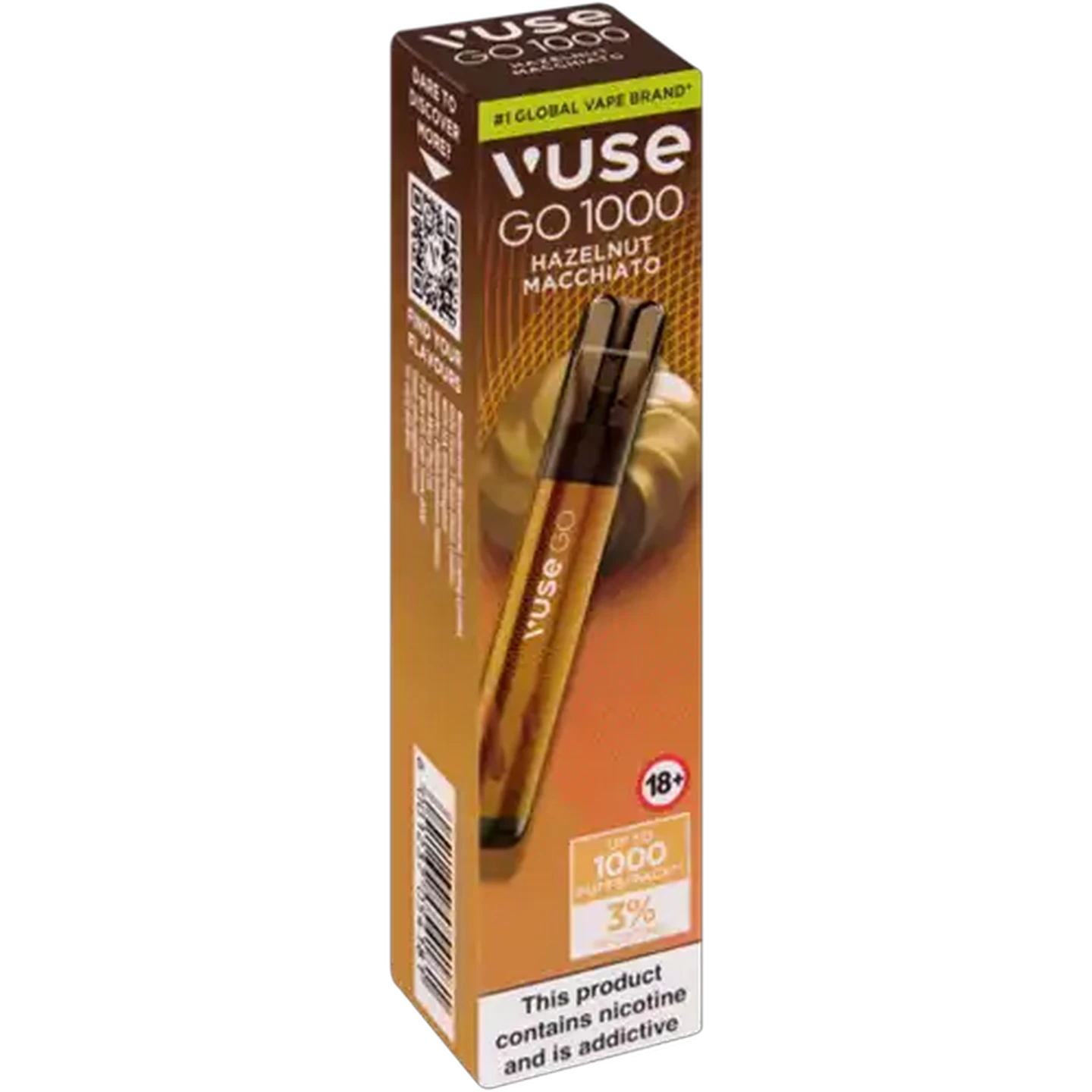 Image of Vuse Go 1000 Hazelnut Macchiato 3% Disposable Vape 2ml (Non-Refundable. Non-Returnable.)