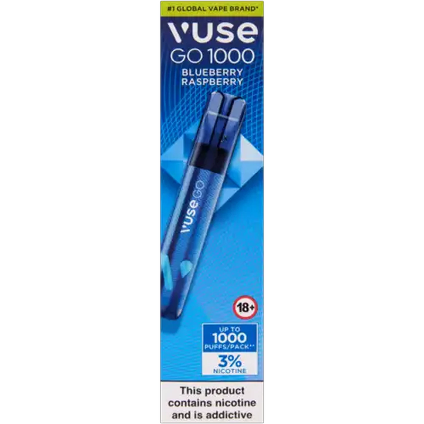 Image of Vuse Go 1000 Blueberry Raspberry 3% Disposable Vape 2ml (Non-Refundable. Non-Returnable.)