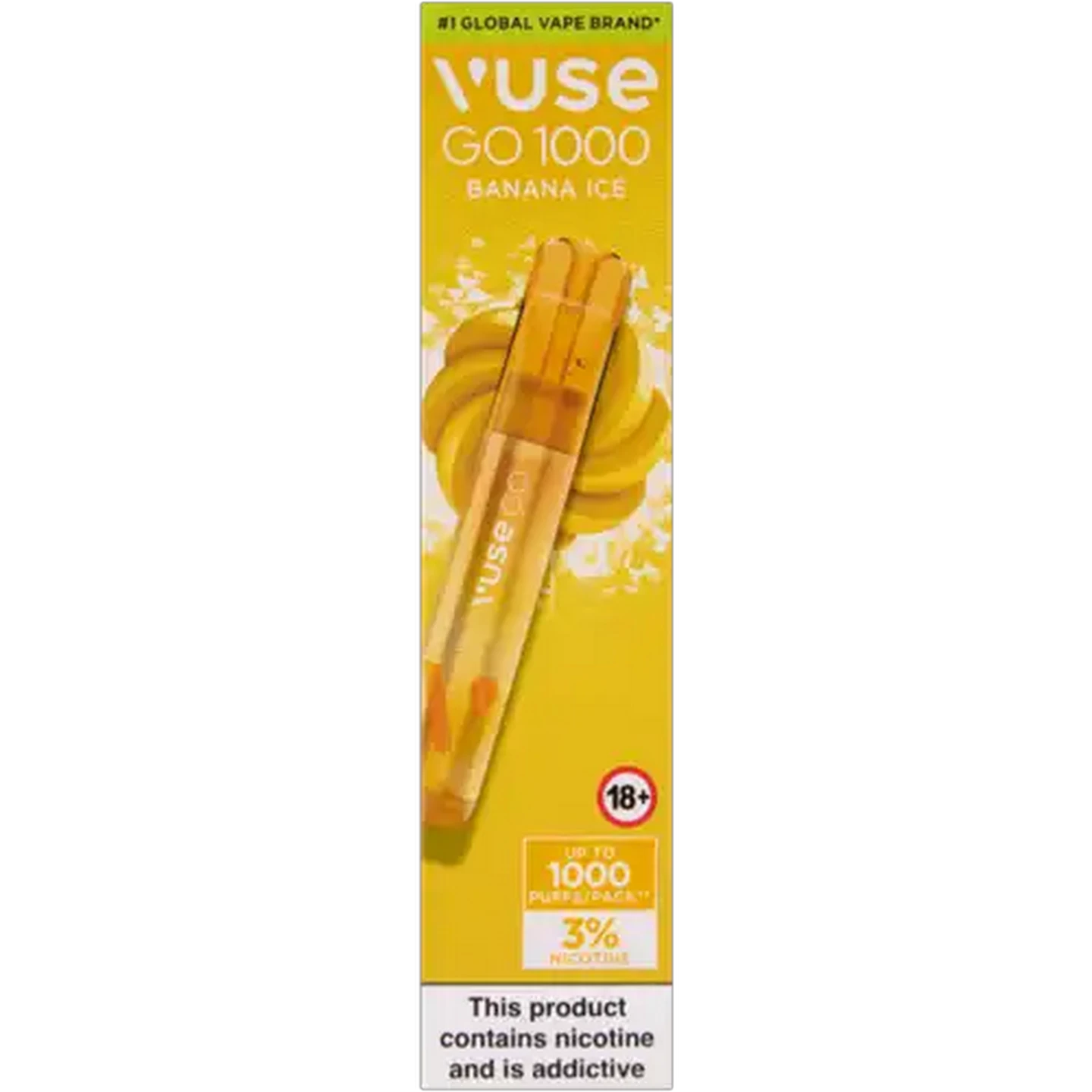 Image of Vuse Go 1000 Banana Ice 3% Disposable Vape 2ml (Non-Refundable. Non-Returnable.)