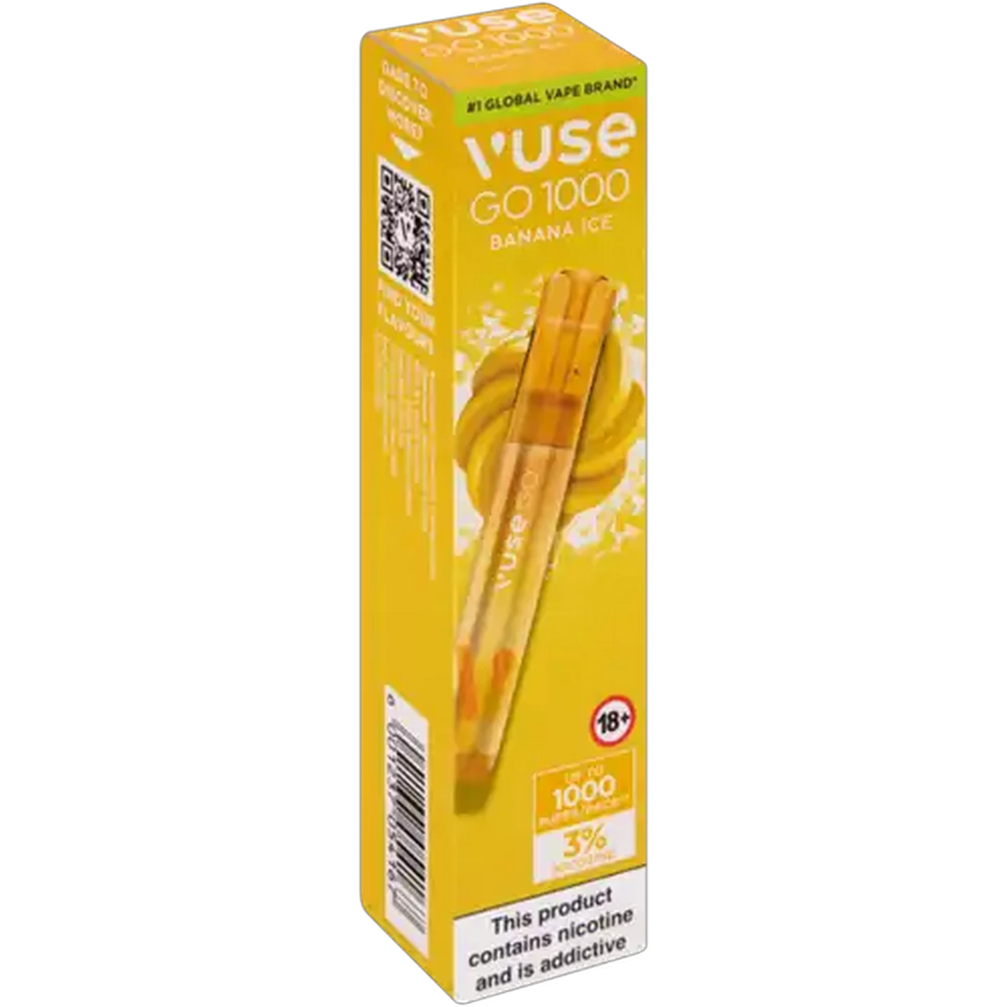 Image of Vuse Go 1000 Banana Ice 3% Disposable Vape 2ml (Non-Refundable. Non-Returnable.)