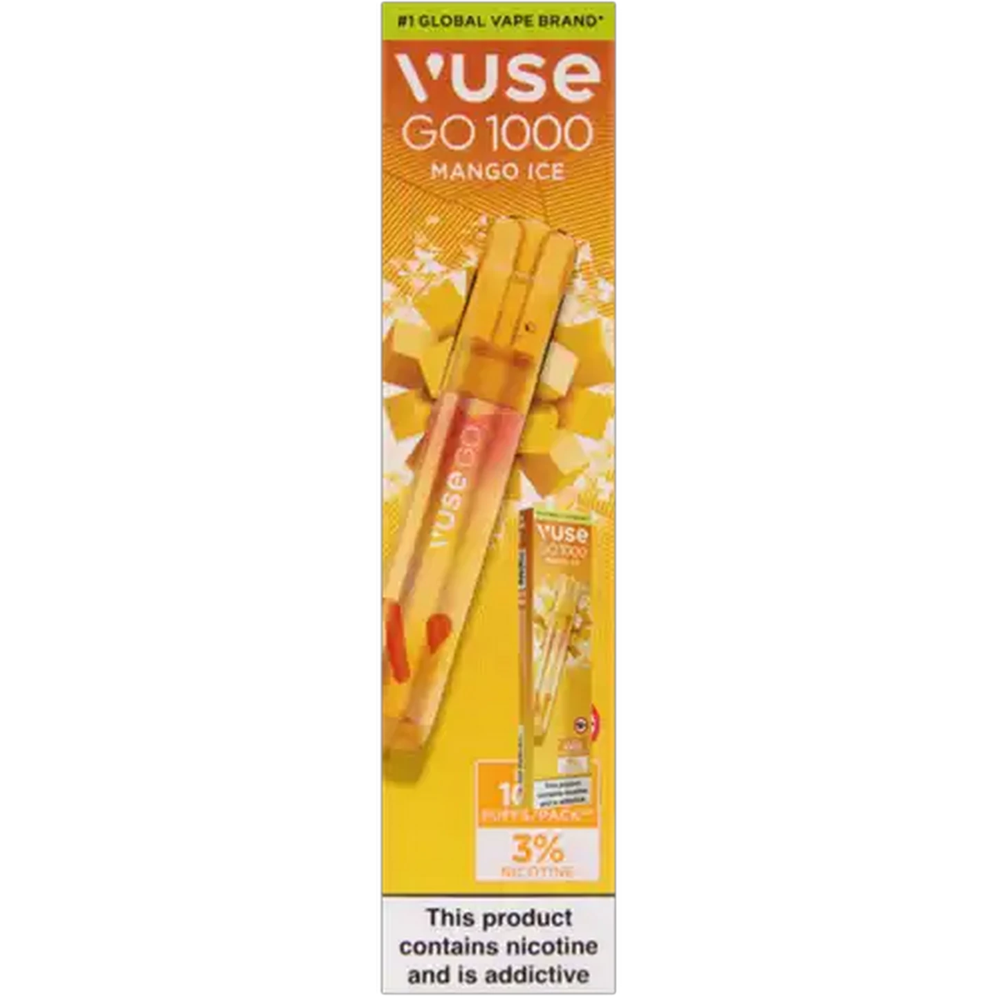 Image of Vuse Go 1000 Mango Ice 3% Disposable Vape 2ml (Non-Refundable. Non-Returnable.)
