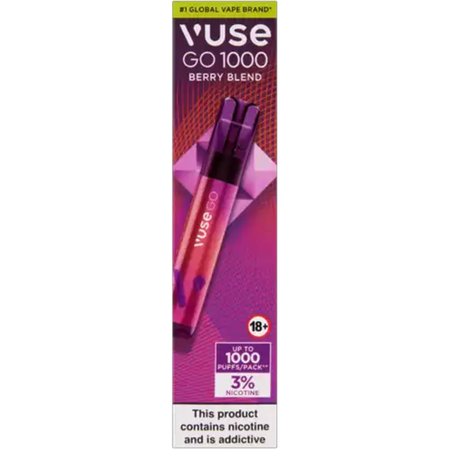 Image of Vuse Go 1000 Berry Blend 3% Disposable Vape 2ml (Non-Refundable. Non-Returnable.)
