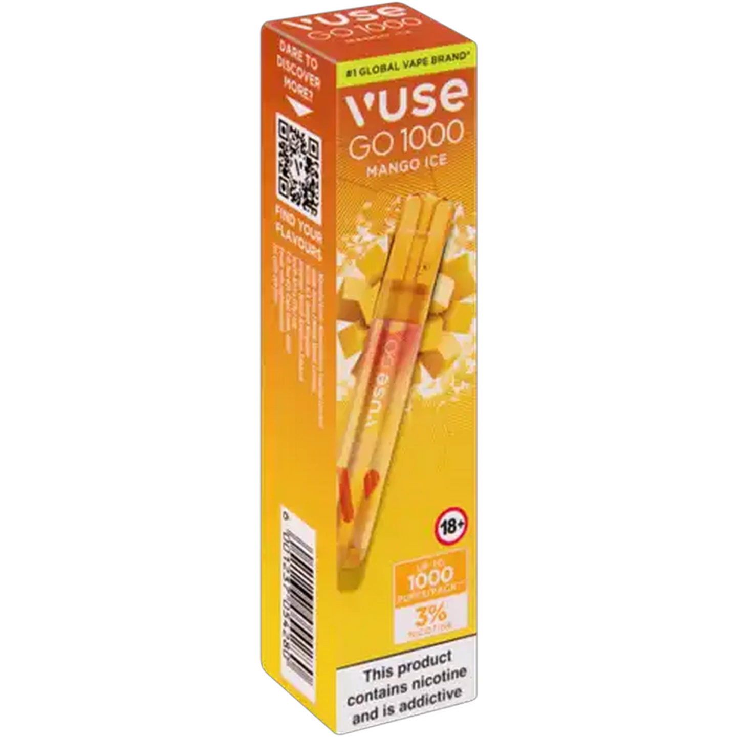 Image of Vuse Go 1000 Mango Ice 3% Disposable Vape 2ml (Non-Refundable. Non-Returnable.)