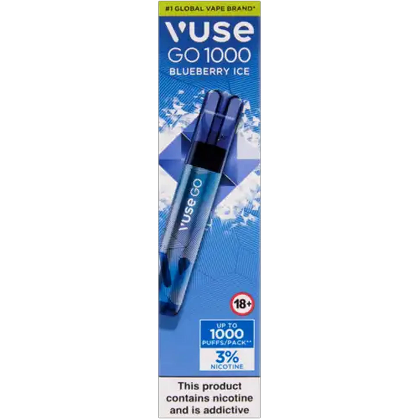 Image of Vuse Go 1000 Blueberry Ice 3% Disposable Vape 2ml (Non-Refundable. Non-Returnable.)