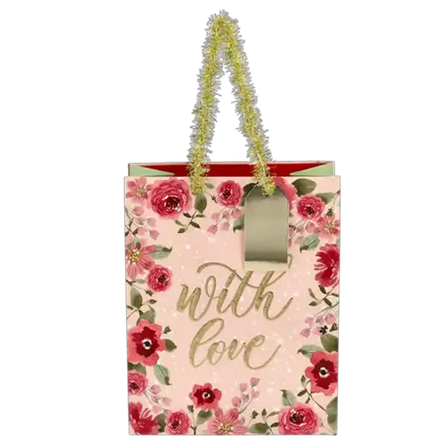 Image of With Love Foiled Medium Gift Bag