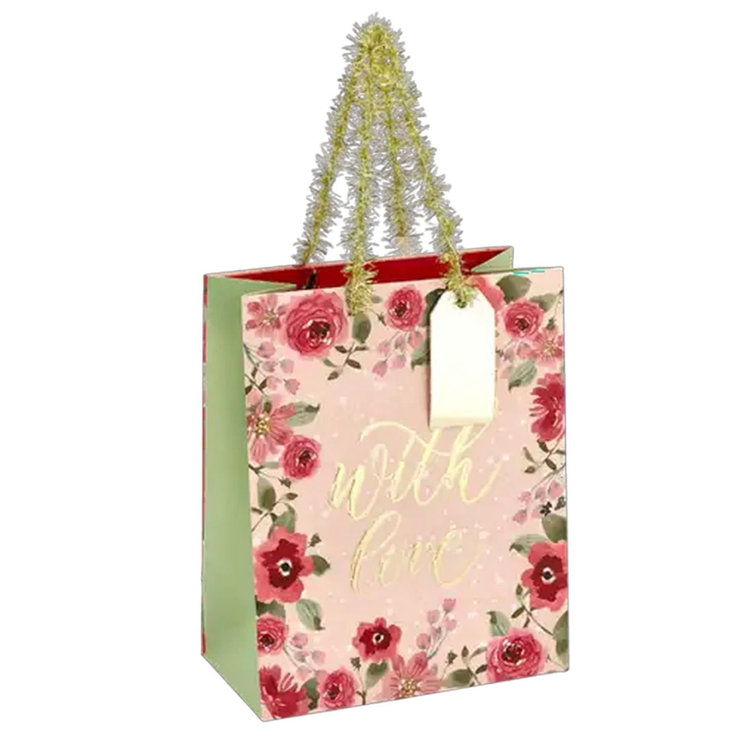 Image of With Love Foiled Medium Gift Bag
