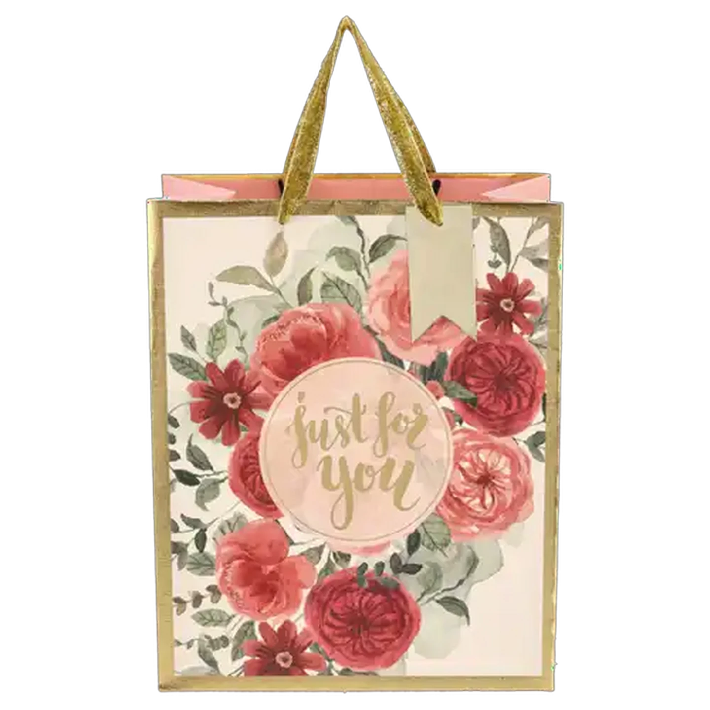 Image of For You Flowers Foiled Large Gift Bag