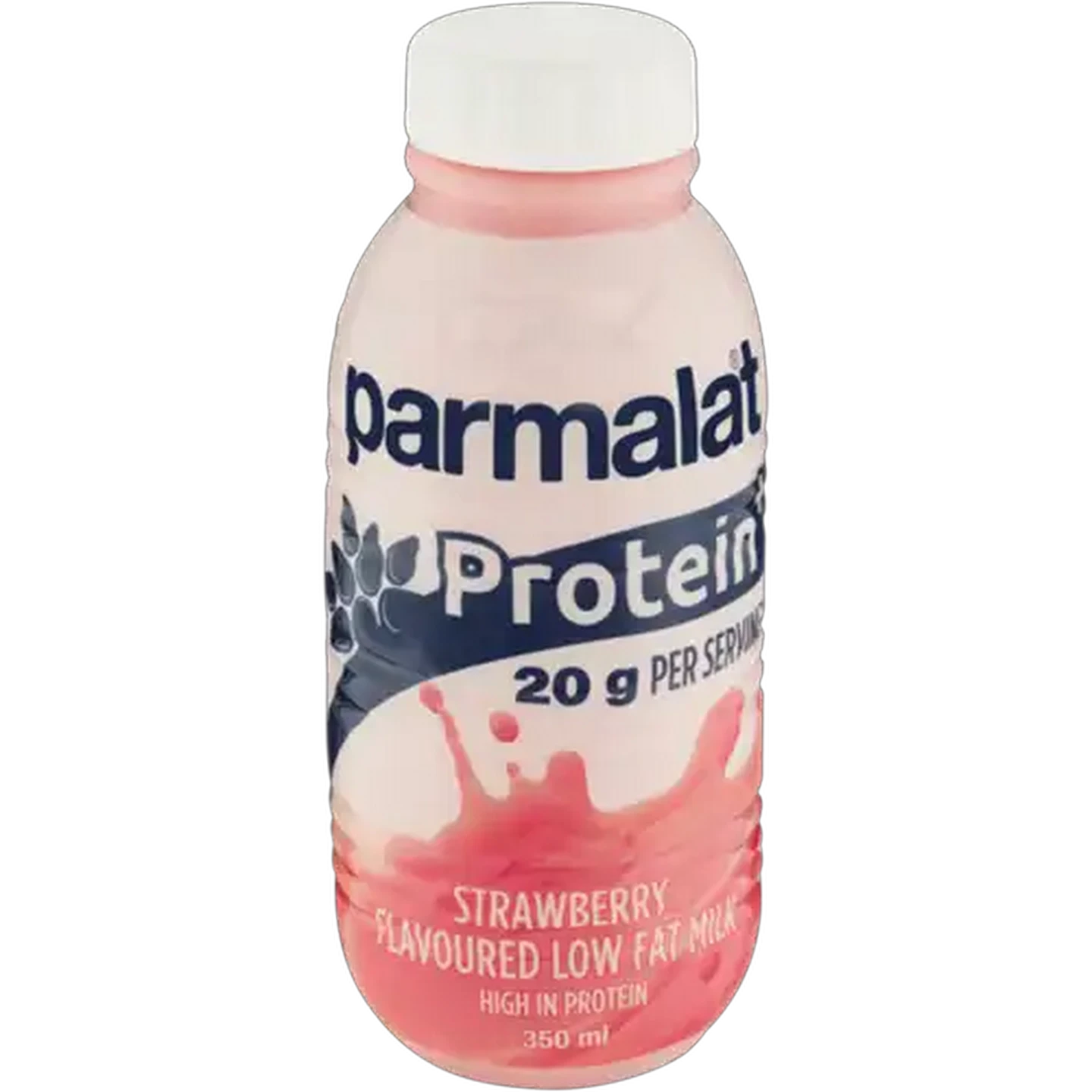 Image of Parmalat Protein+ Strawberry Flavoured Low Fat Milk 350ml