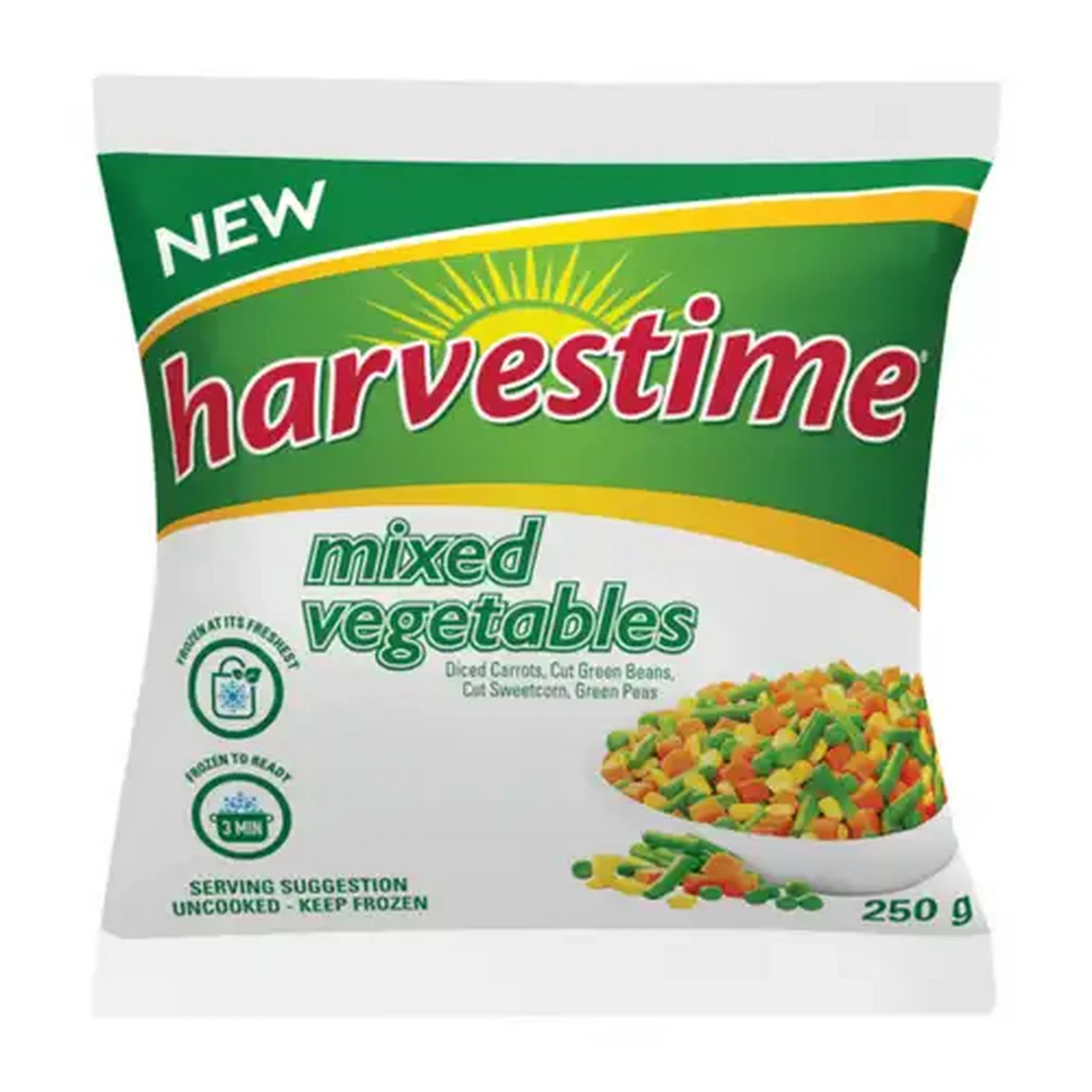 Image of Harvestime Frozen Mixed Vegetables 250g
