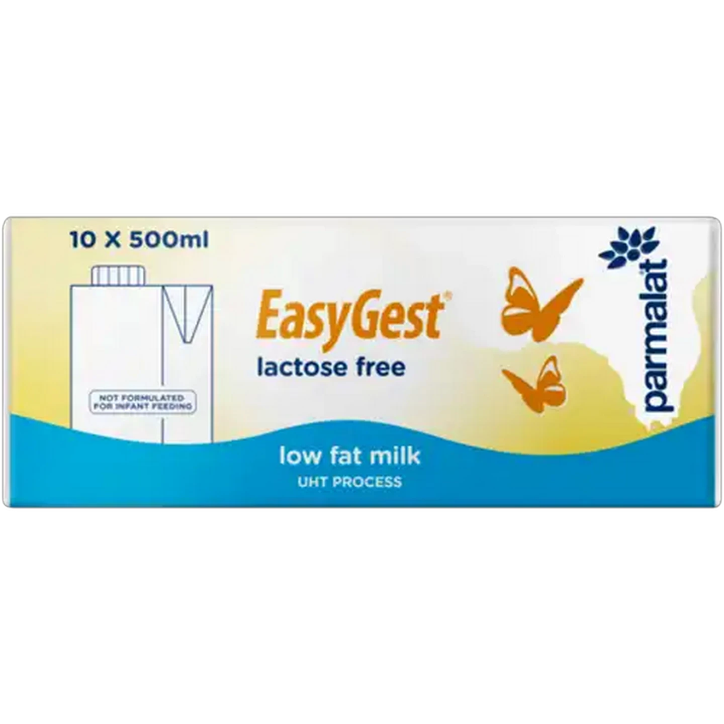 Image of Parmalat EasyGest Lactose-Free Low Fat Milk 10 x 500ml