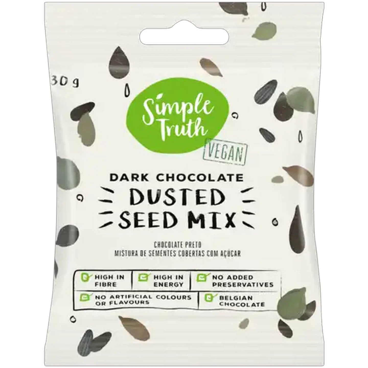 Image of Simple Truth Dark Chocolate Dusted Seed Mix 30g