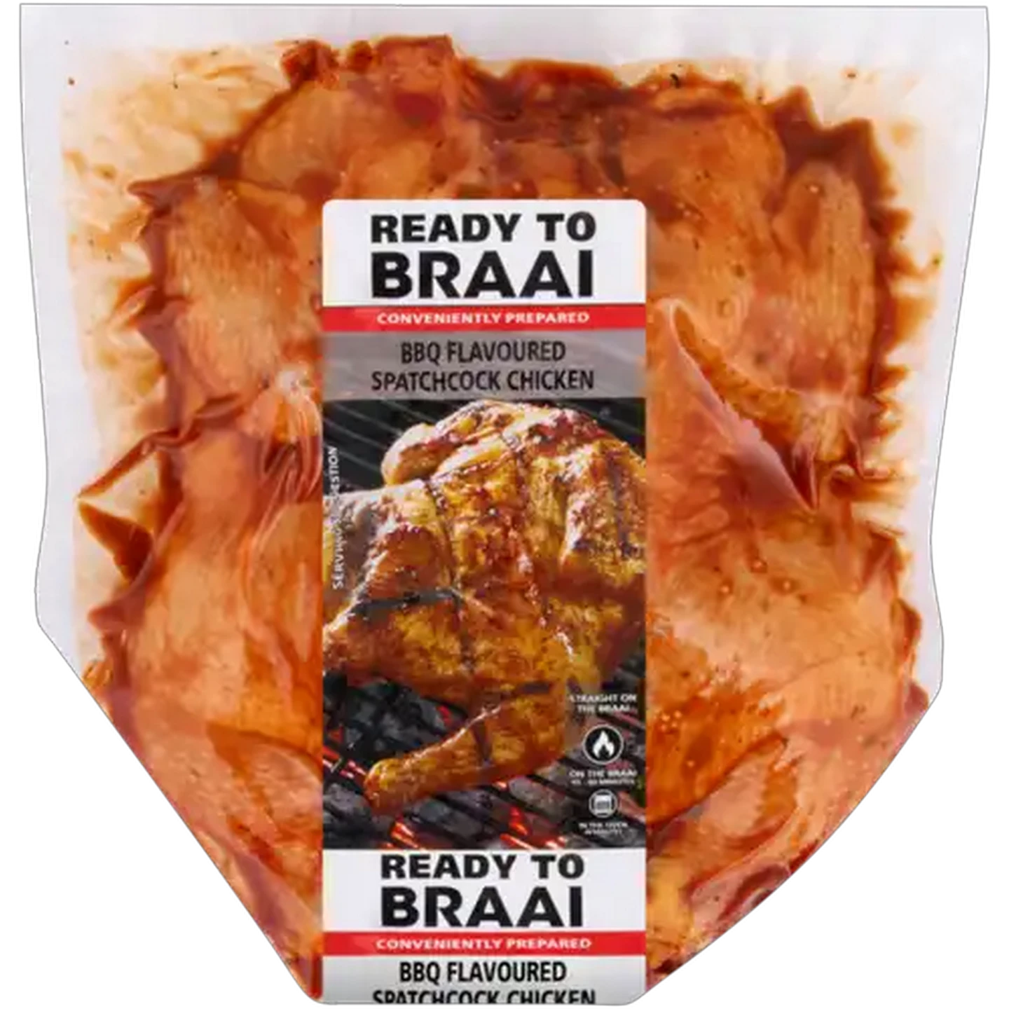 Image of Ready To Braai BBQ Flavoured Spatchcock Chicken Per KG