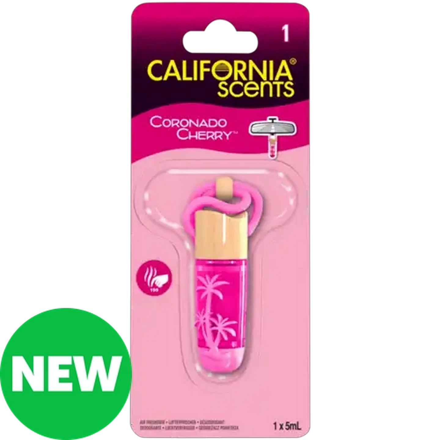 Image of California Scents Coronado Cherry Hanging Vial Air Freshener 5ml