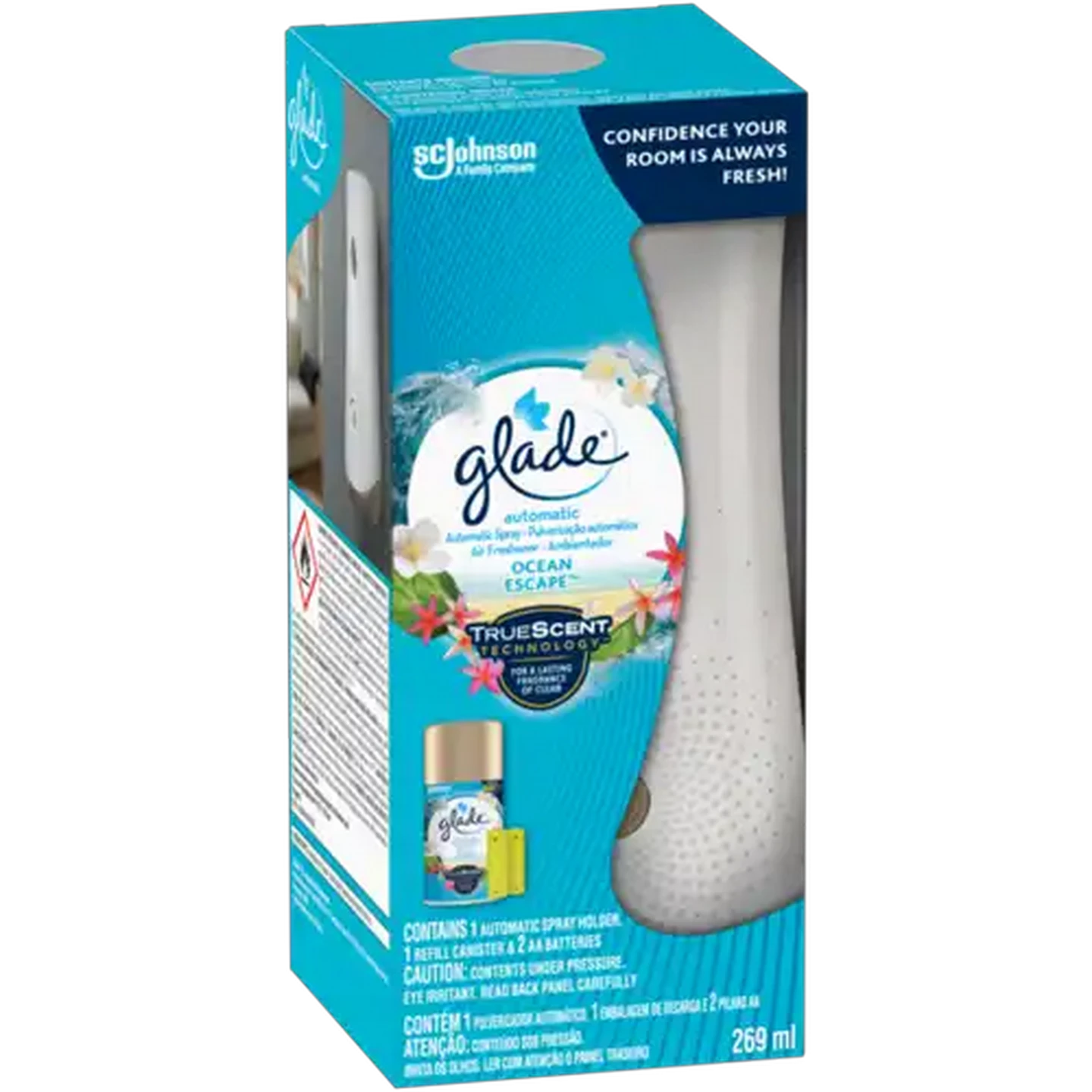 Image of Glade Ocean Escape Automatic Spray Air Freshener 269ml