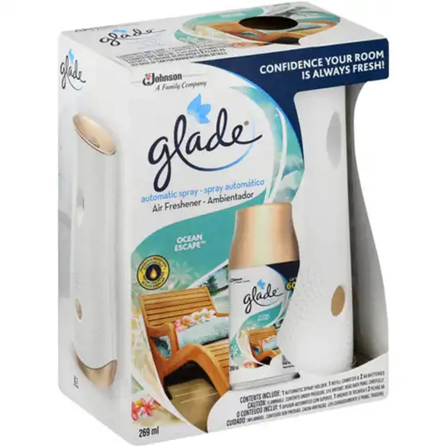 Image of Glade Ocean Escape Automatic Spray Air Freshener 269ml