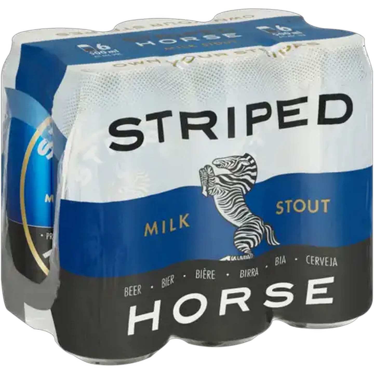 Image of Striped Horse Milk Stout Beer Cans 6 x 500ml
