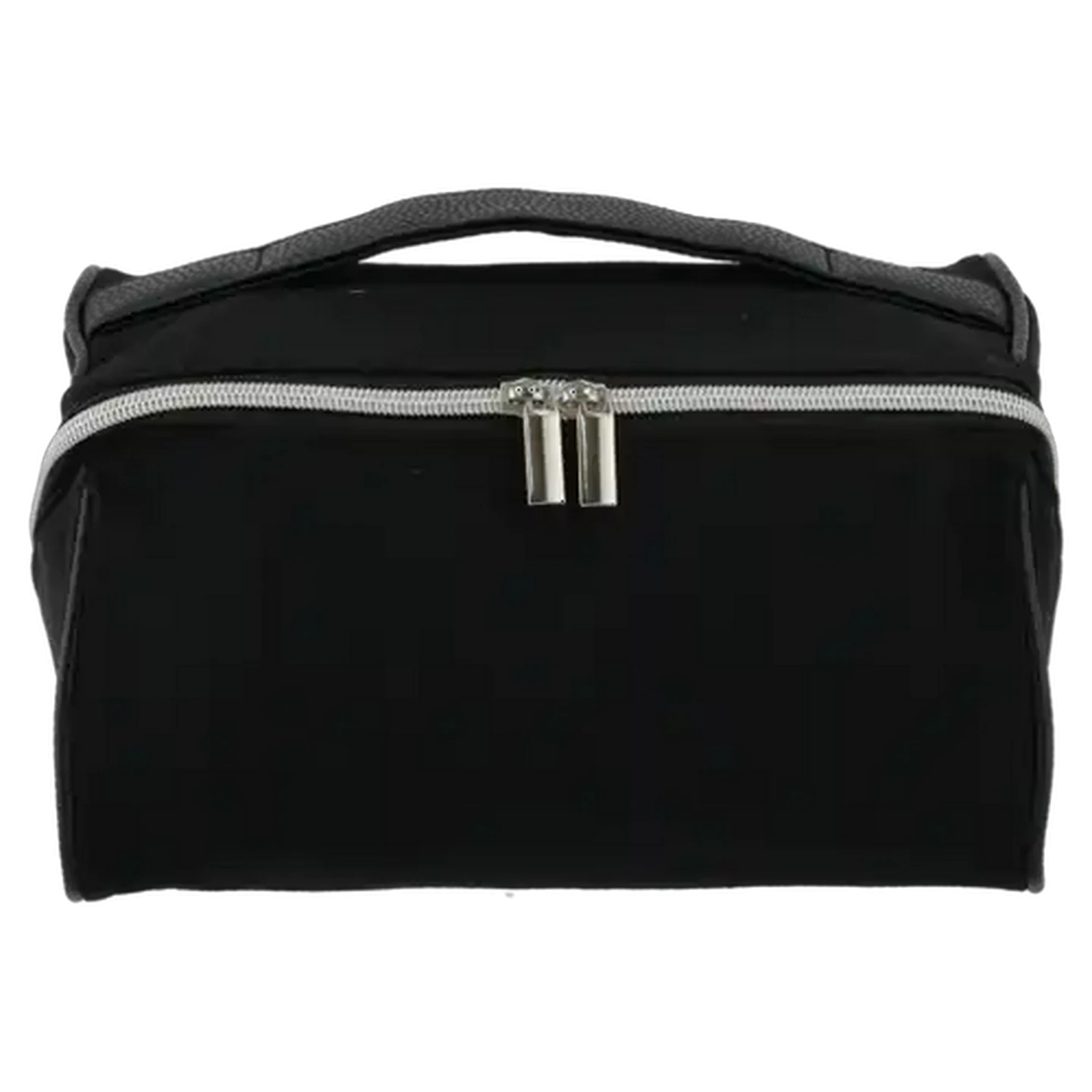 Image of Men's Black Square Zip Toiletry Bag