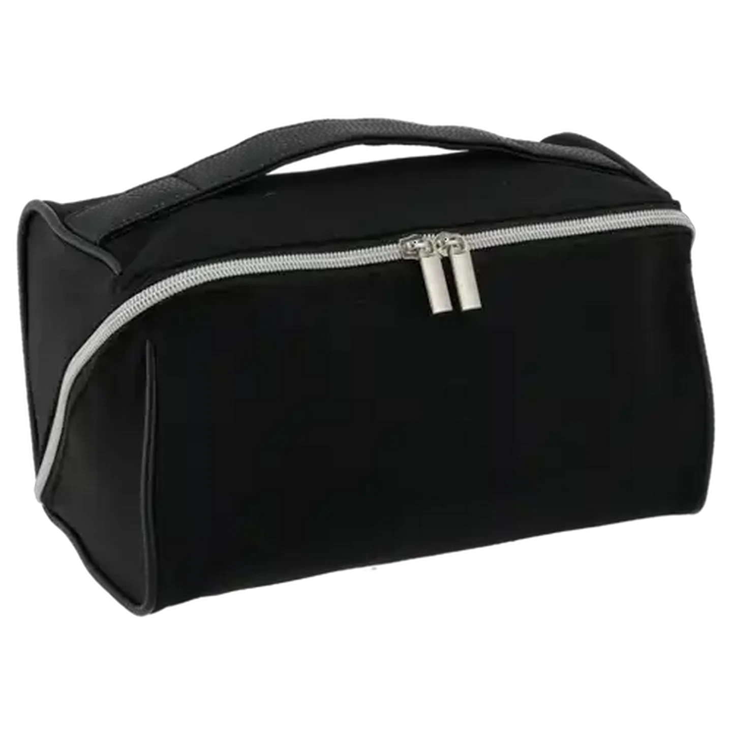 Image of Men's Black Square Zip Toiletry Bag