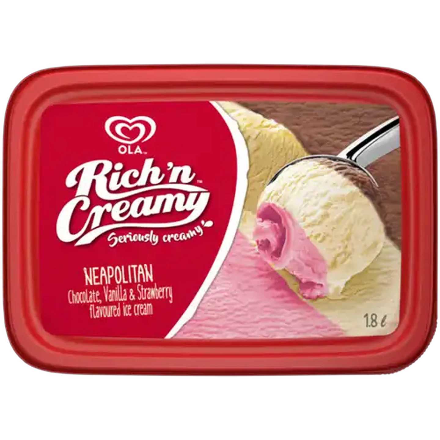 Image of Ola Rich 'n Creamy Neapolitan Ice Cream 1.8L