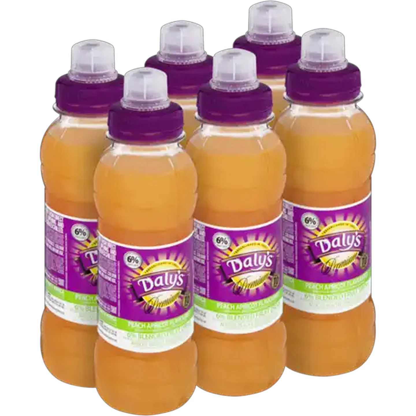 Image of Daly's Peach Apricot Flavoured 6% Blended Fruit Drink 6 x 300ml