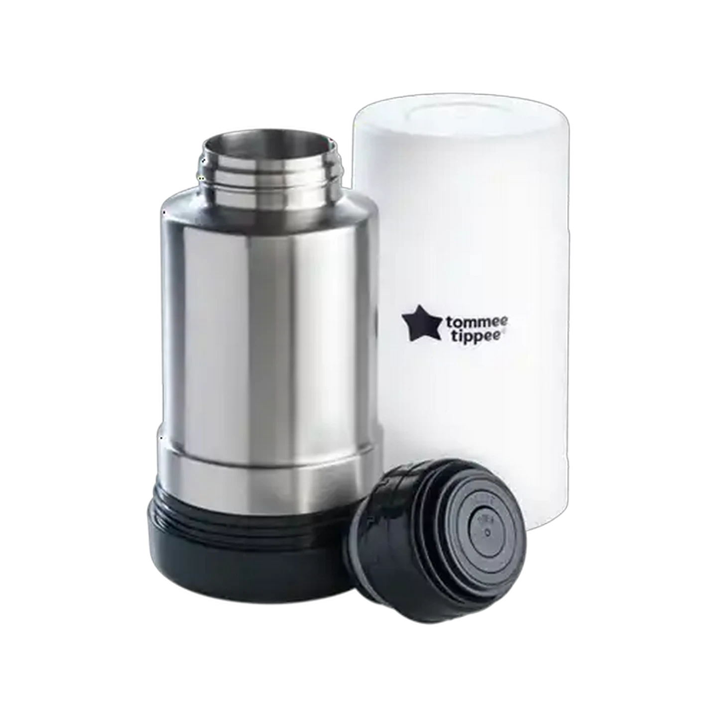 Image of Tommee Tippee Stainless Steel Travel Bottle Warmer