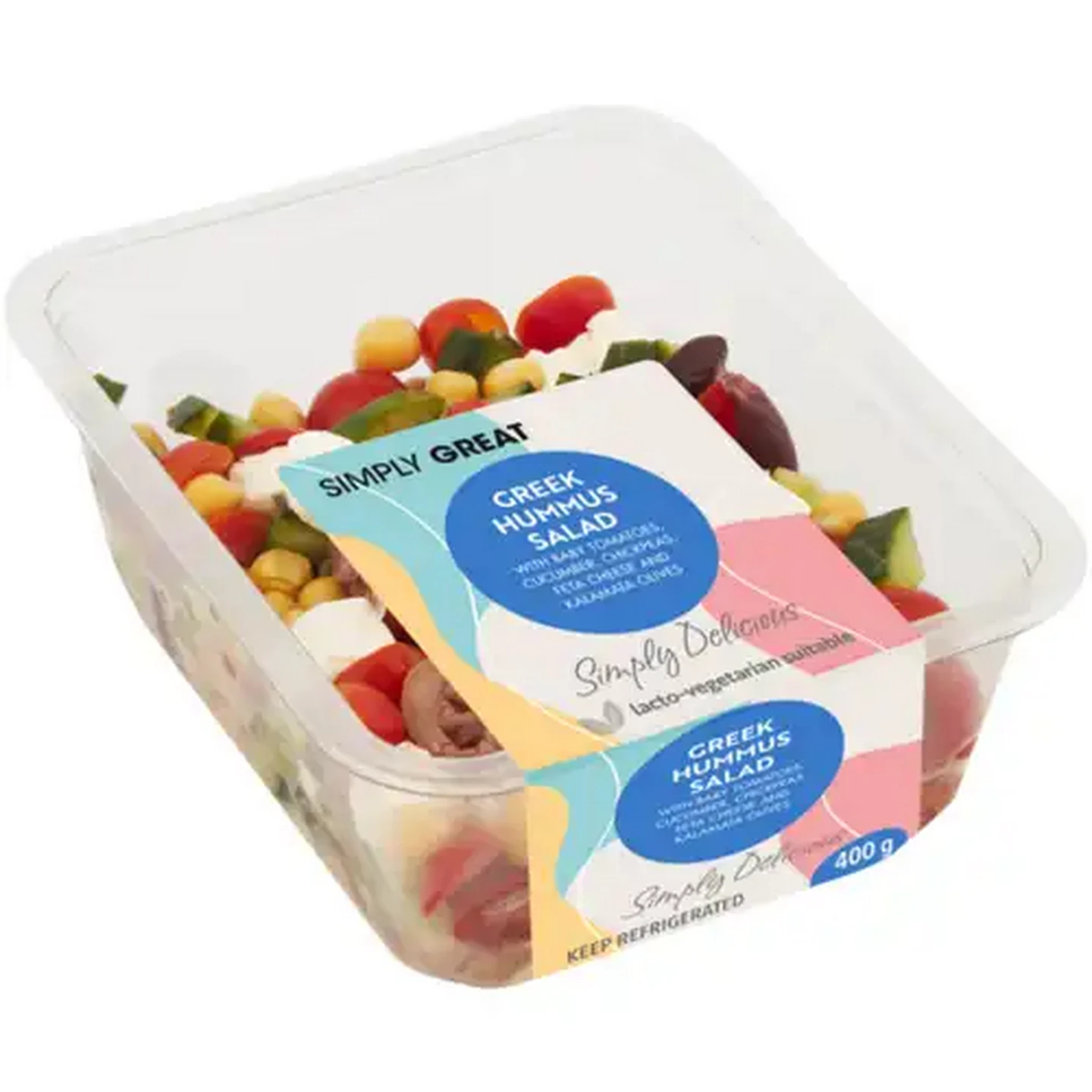 Image of Simply Great Greek Hummus Salad 400g