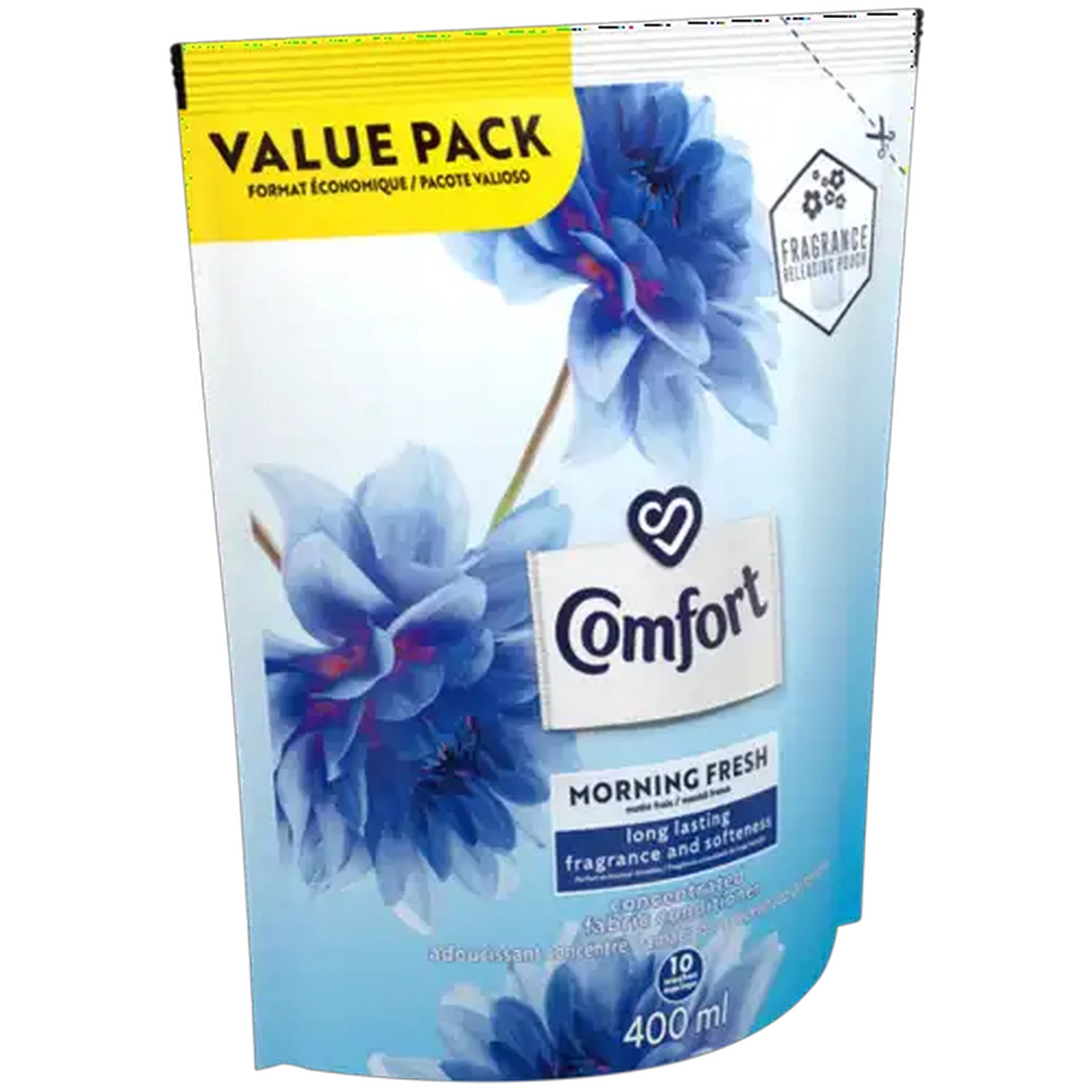 Image of Comfort Morning Fresh Concentrated Laundry Fabric Conditioner Refill 400ml