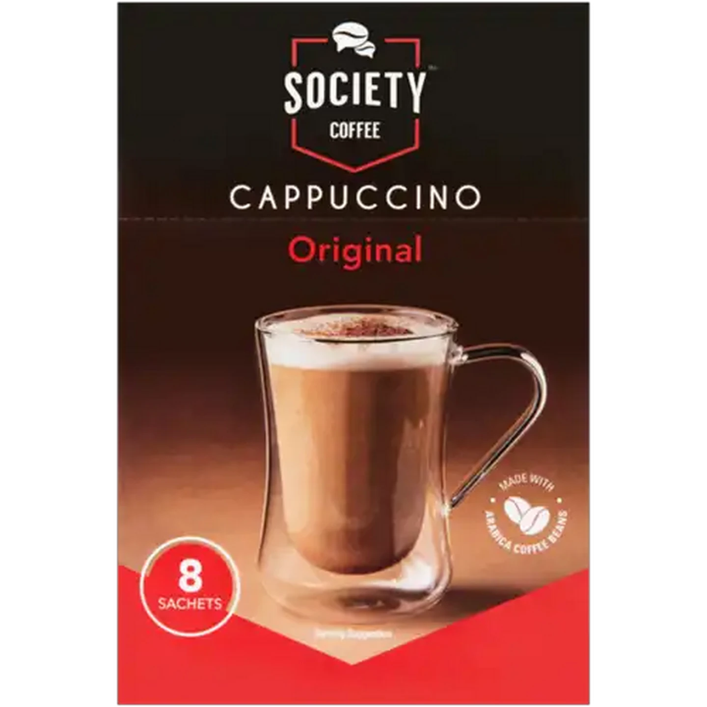 Image of Society Coffee Original Cappuccino 8 x 20g
