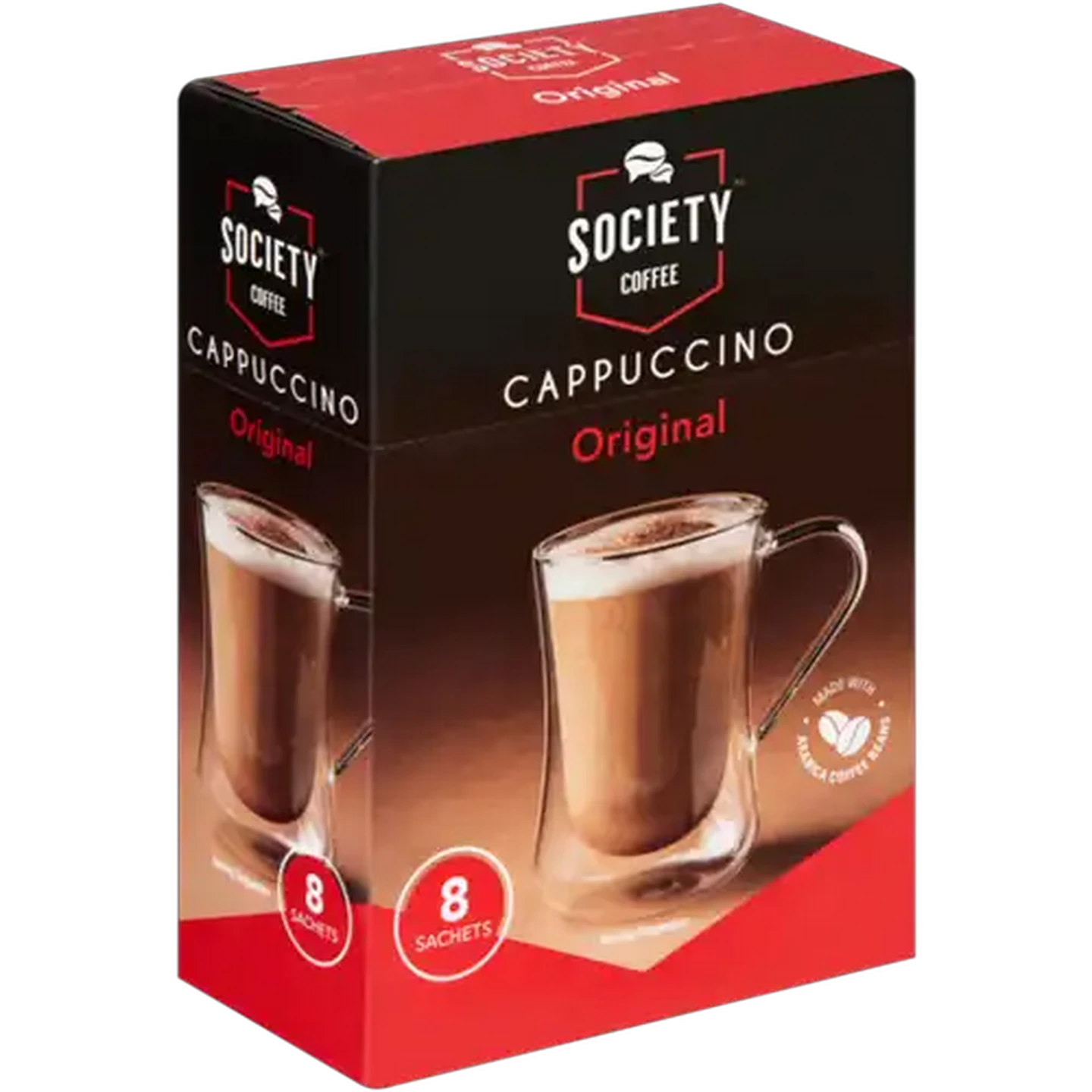 Image of Society Coffee Original Cappuccino 8 x 20g