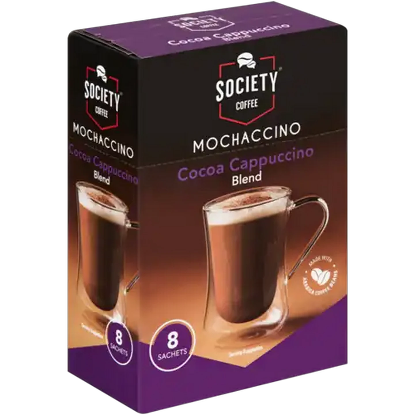 Image of Society Coffee Mochaccino Sachets 8 x 20g