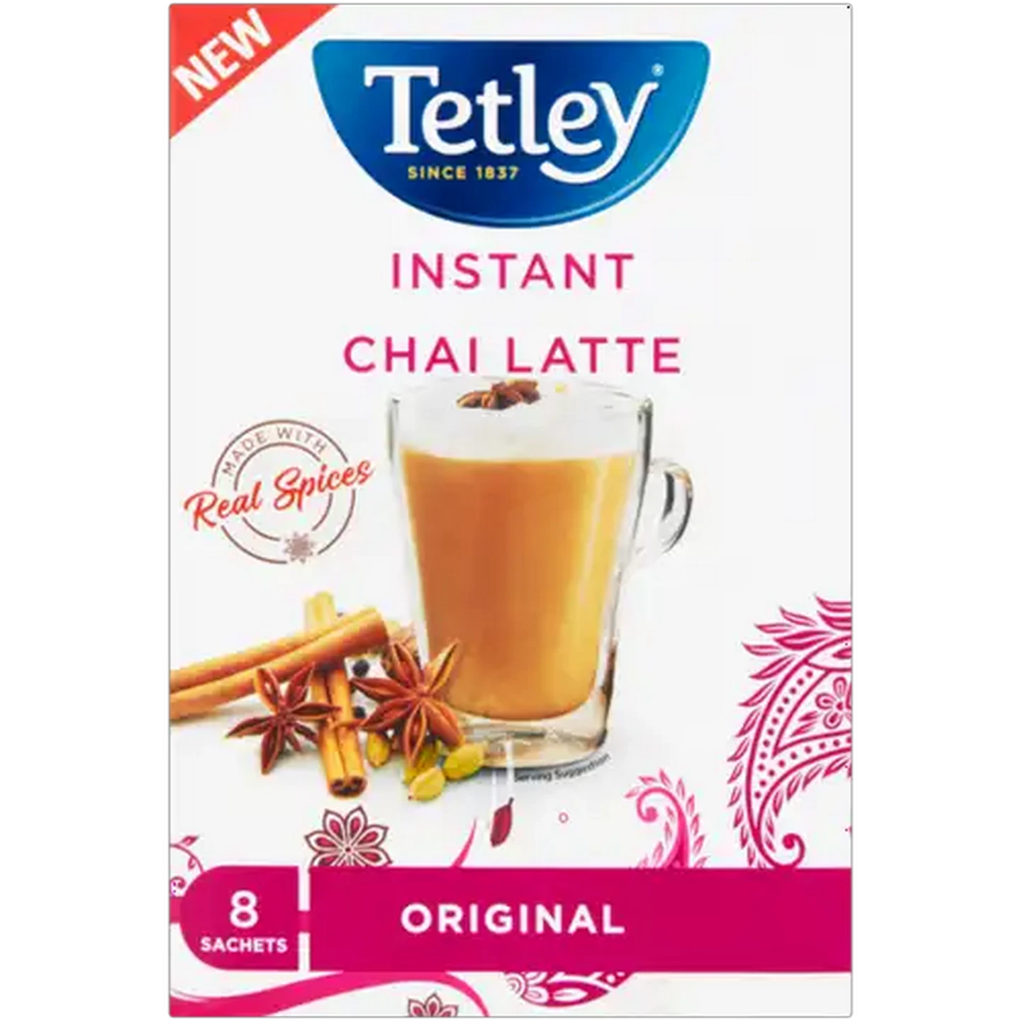 Image of Tetley Original Instant Chai Latte 8 x 22g