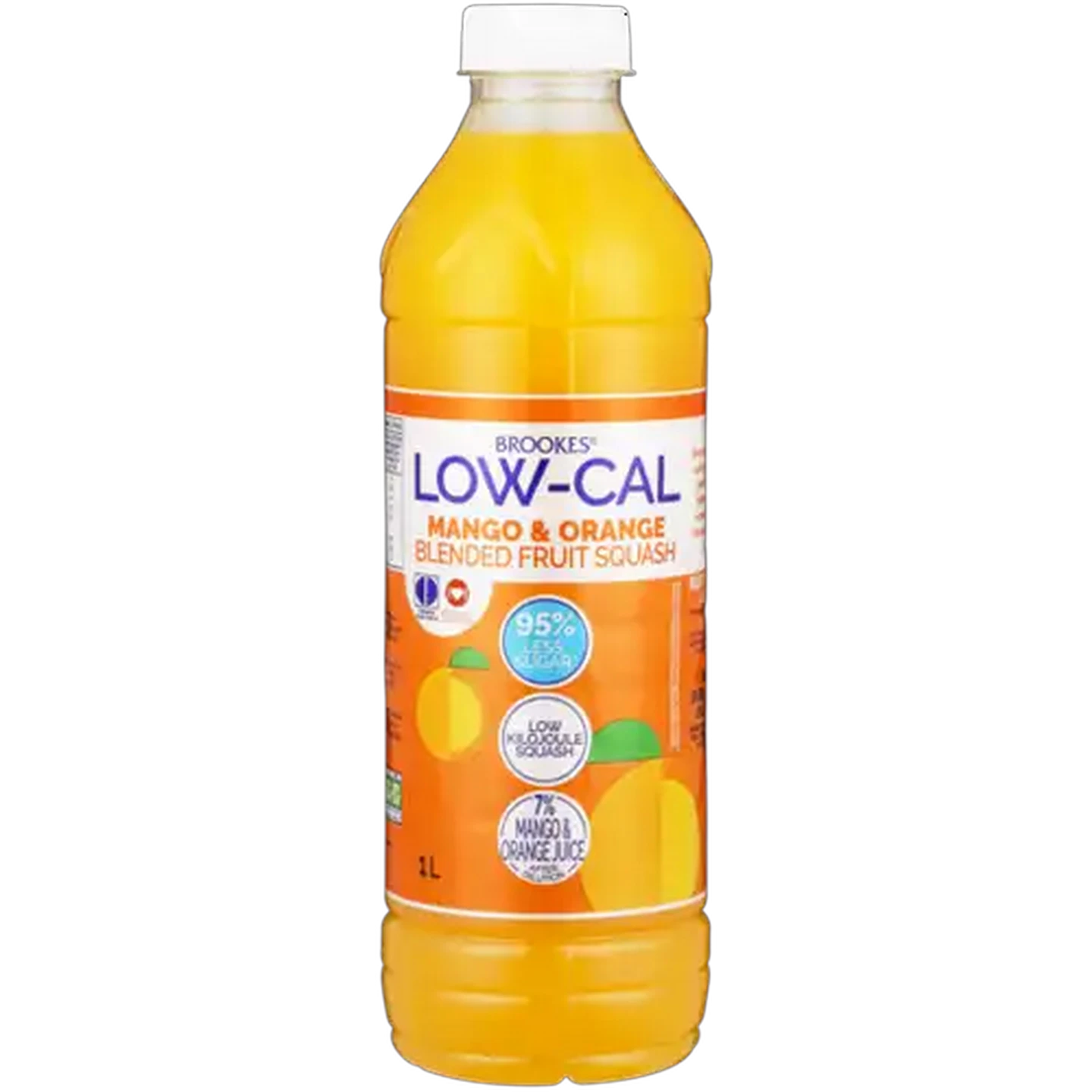Image of Brookes Low-Cal Mango & Orange Blended Fruit Squash 1L
