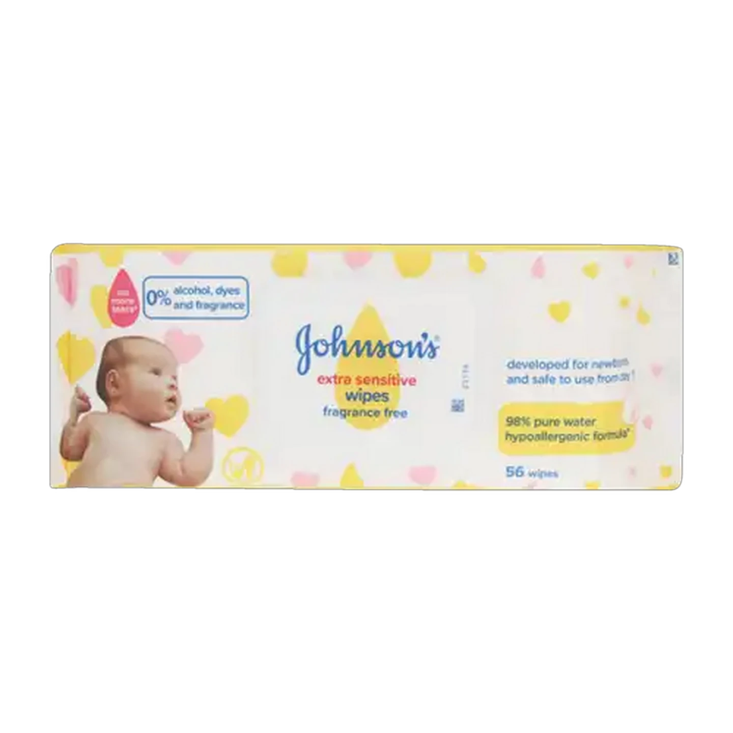 Image of JOHNSON’S Baby Extra Sensitive Fragrance Free Wet Wipes 56 Pack