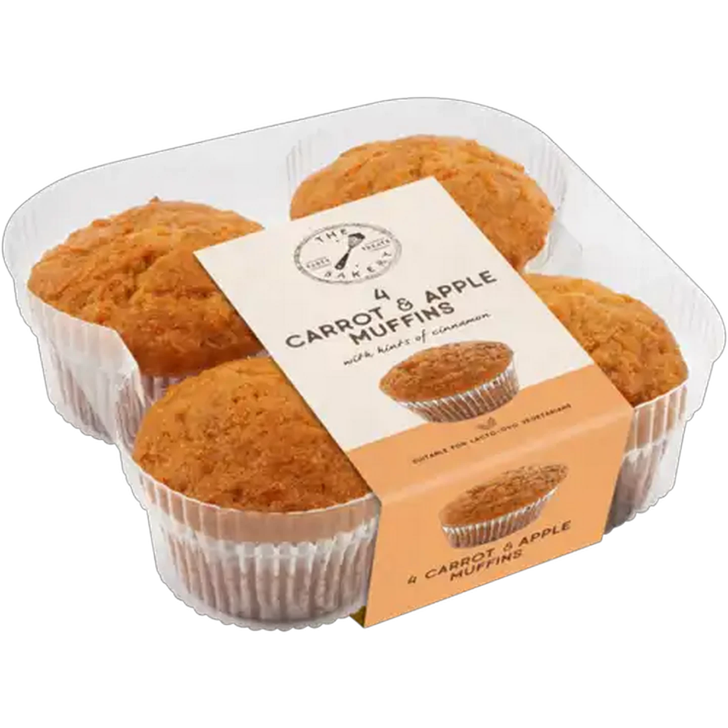 Image of The Bakery Carrot & Apple Muffins 4 Pack