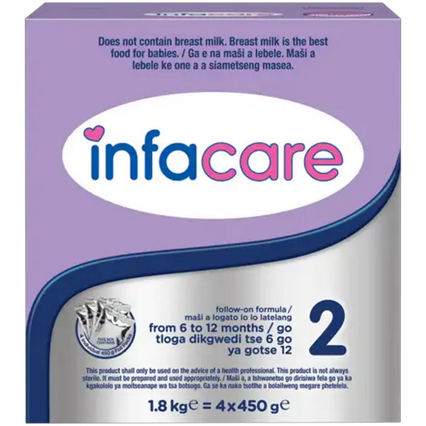 Image of Infacare Stage 2 Follow-On Formula 4 x 450g