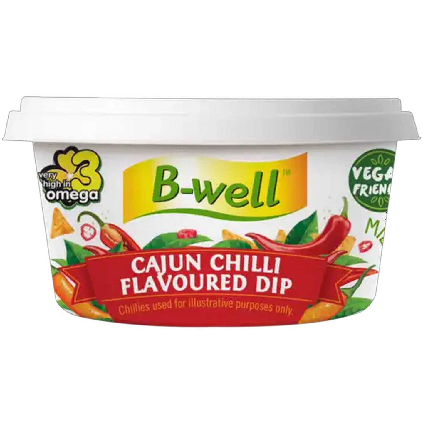 Image of B-well Cajun Chilli Flavoured Dip Tub 125g