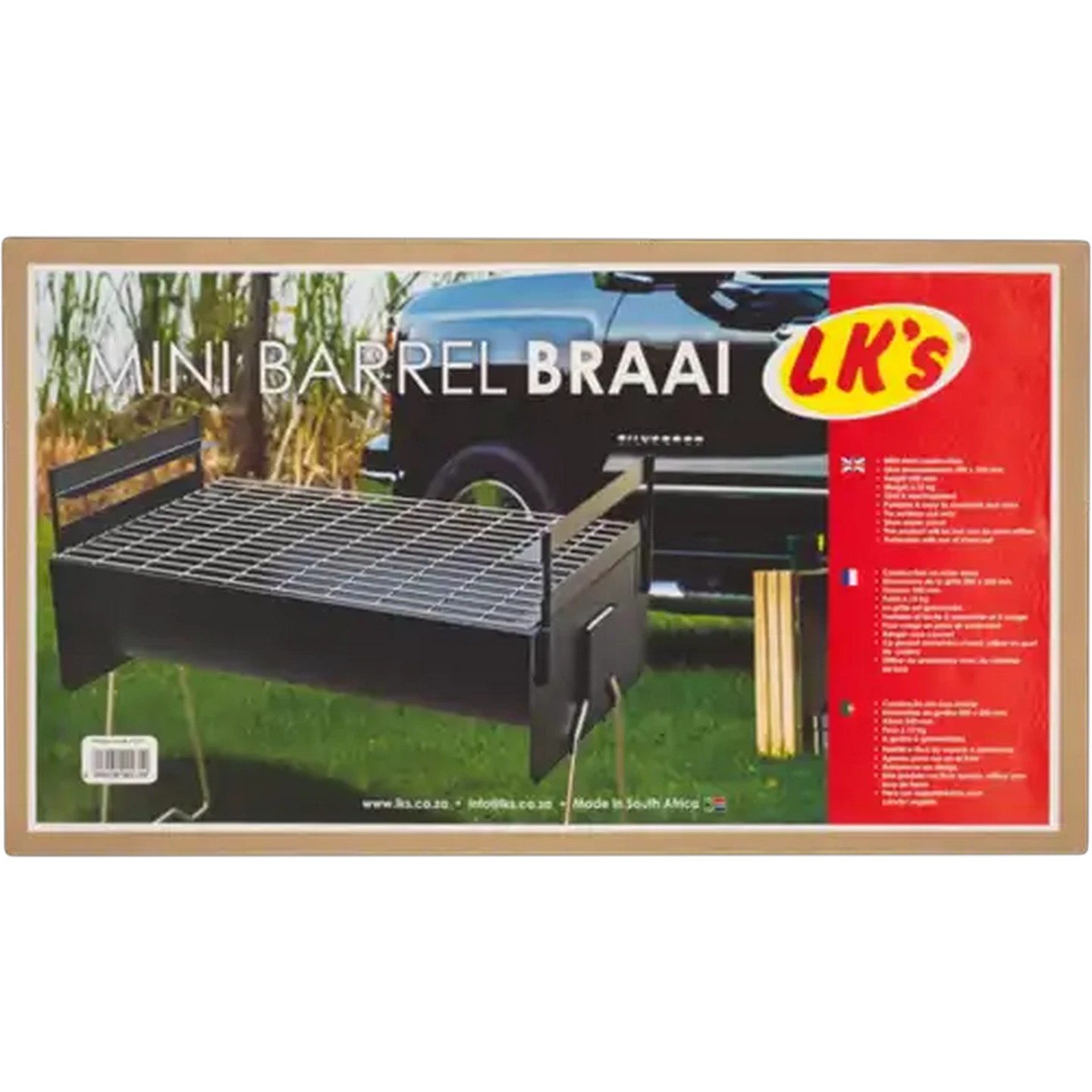 Image of LK's Mini Barrel Braai 585mm x 350mm