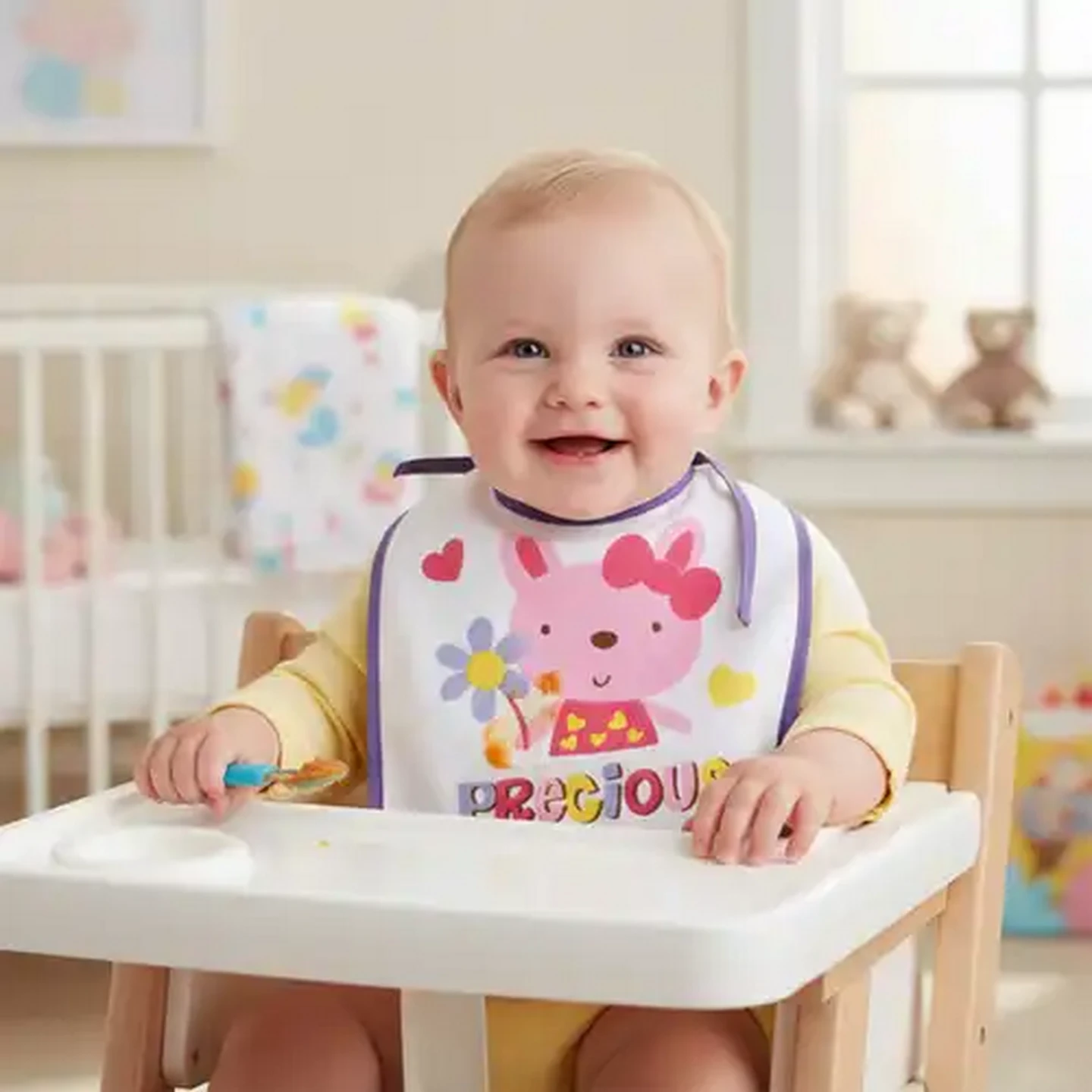 Image of Jolly Tots Printed Baby Bib