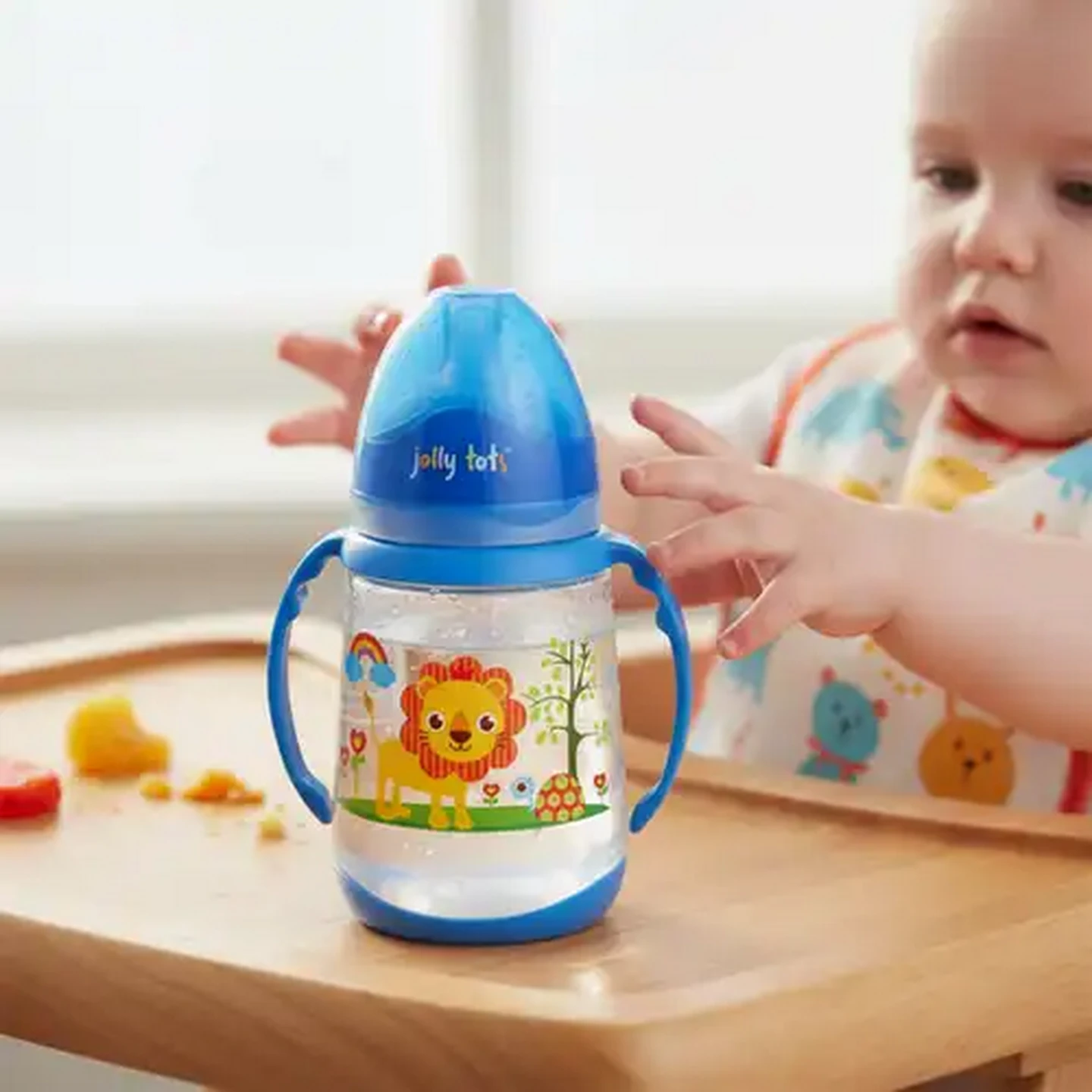 Image of Jolly Tots Wideneck Bottle with Handle 6 Months +