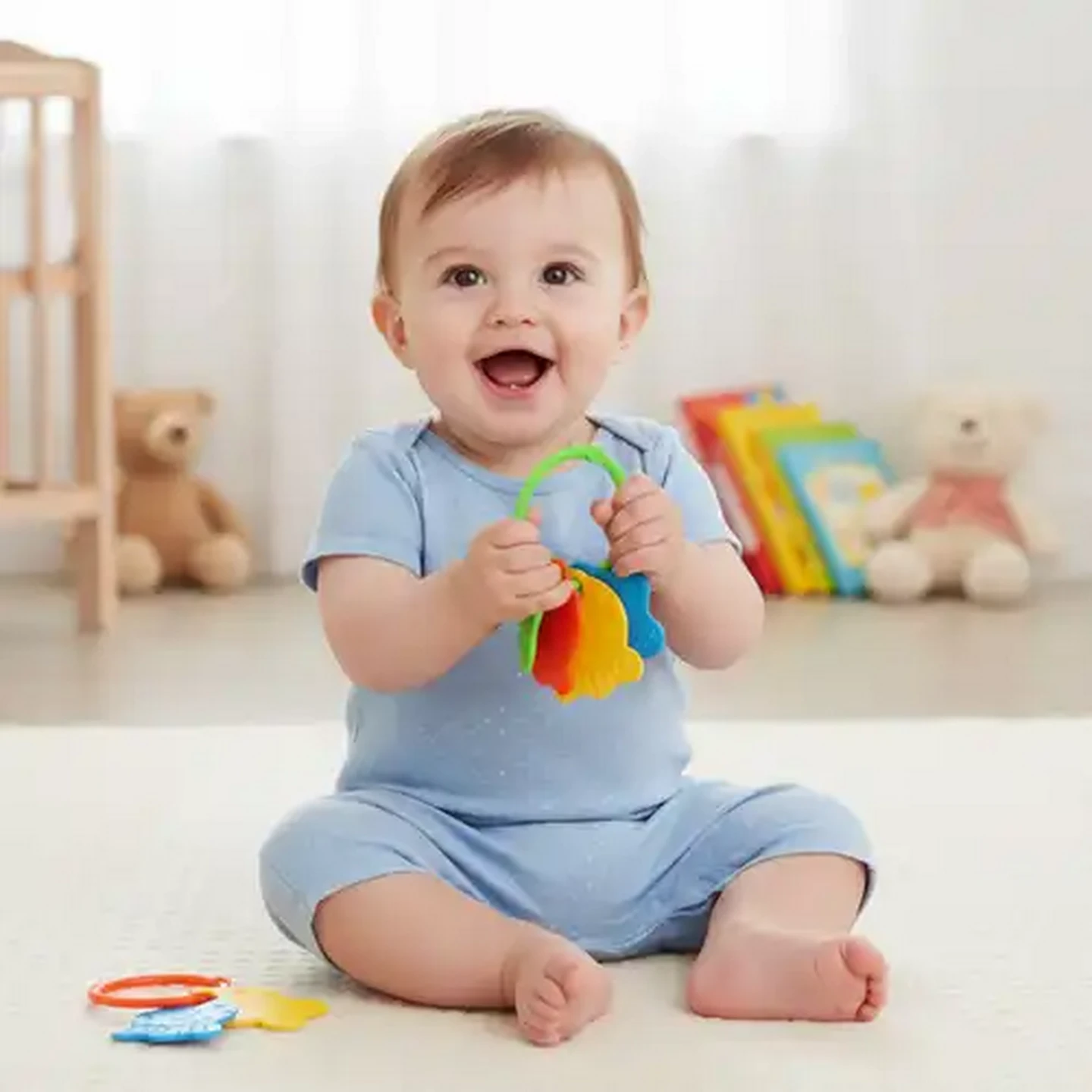 Image of Jolly Tots Rattle 3 Months+ (Colour May Vary)
