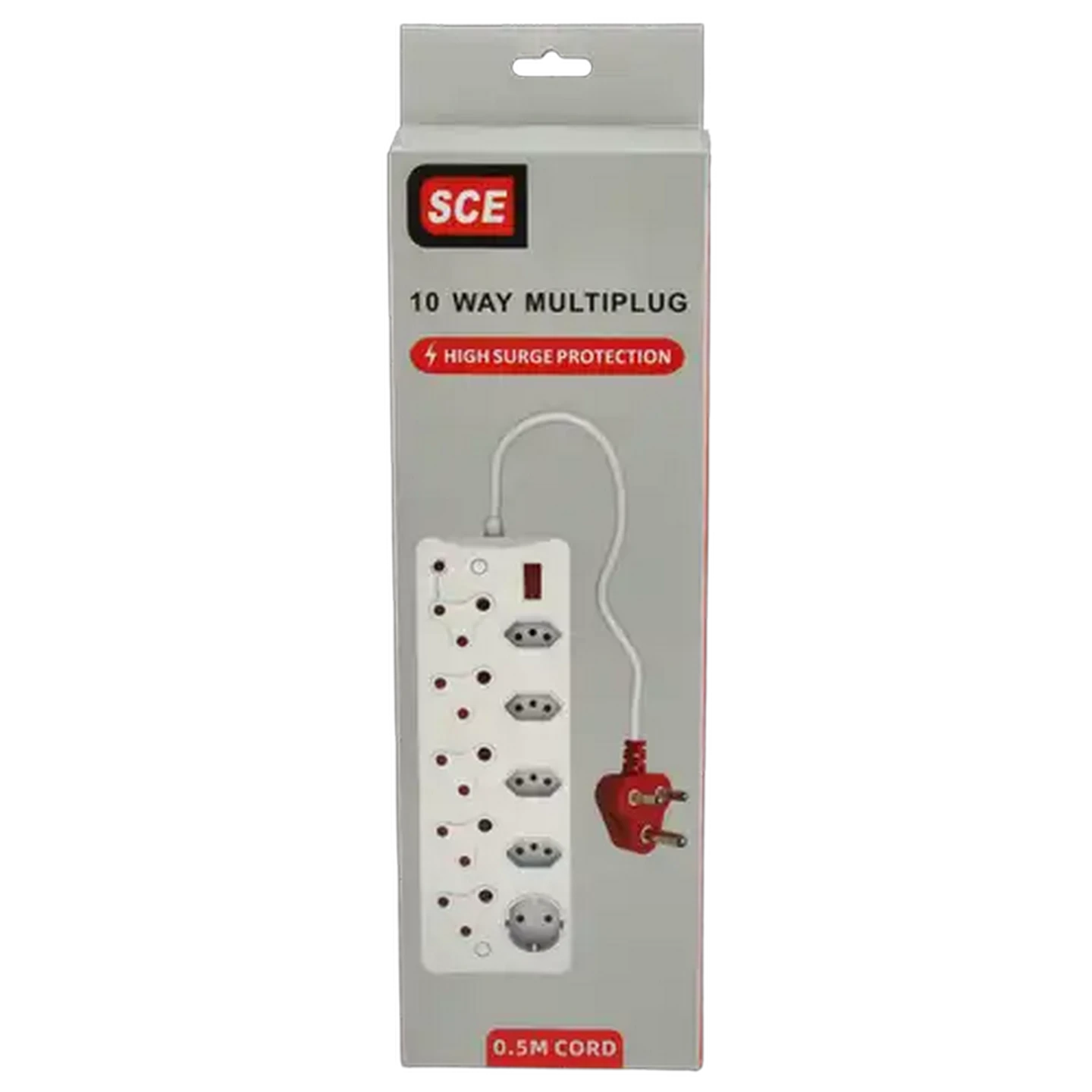 Image of SCE High Surge 10 Way Multiplug 16A/250V