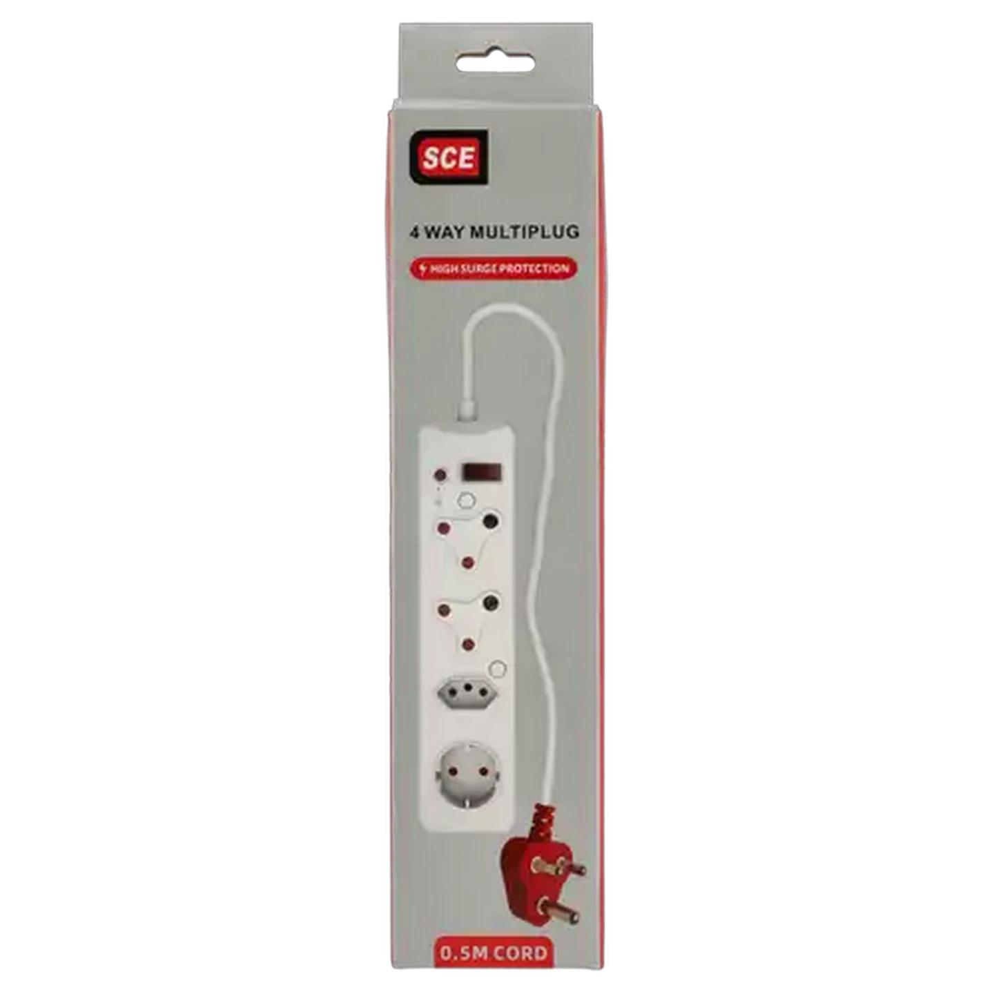 Image of SCE High Surge 4 Way Multiplug 16A/250V