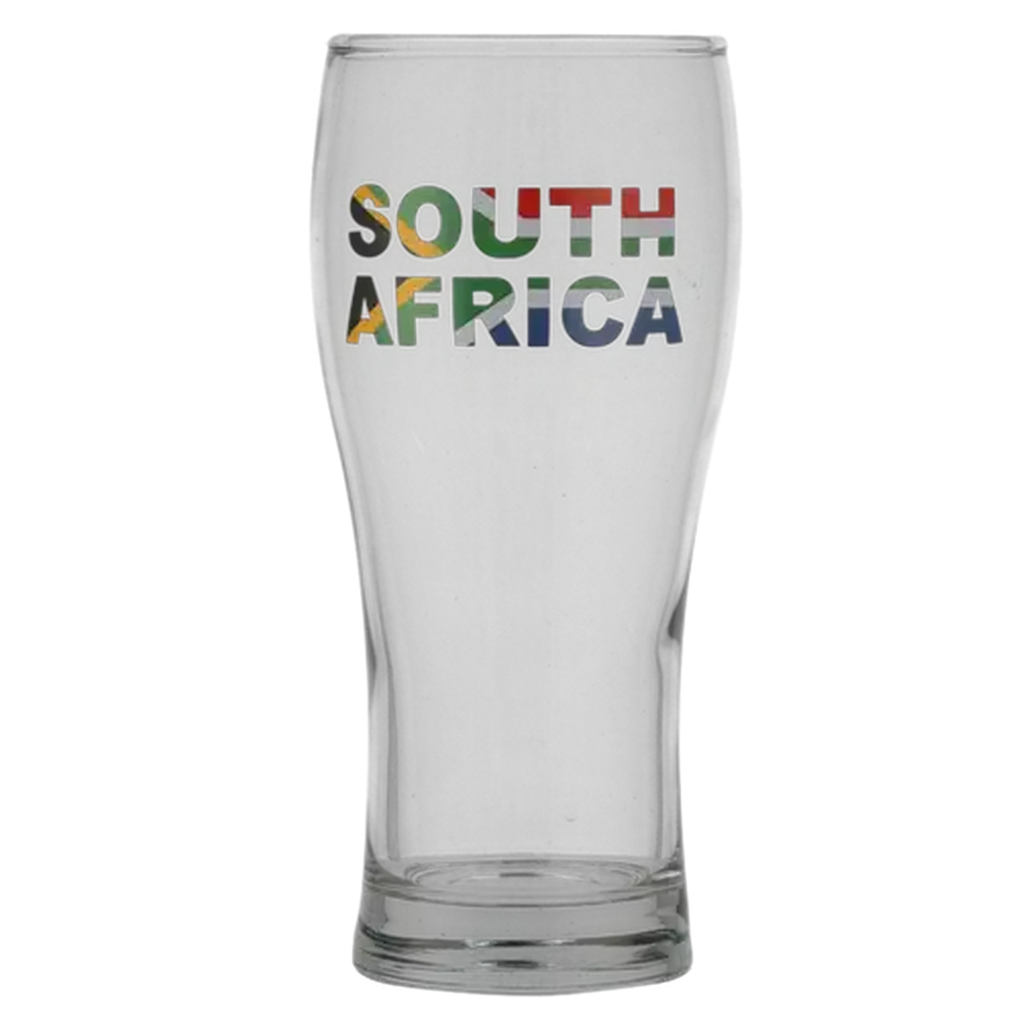 Image of South African Flag Beer Glass 570ml