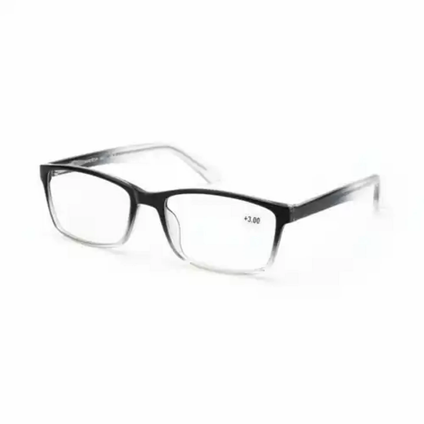 Image of LENZO Designer Eyes Black +3.0 Ombre Reading Glasses
