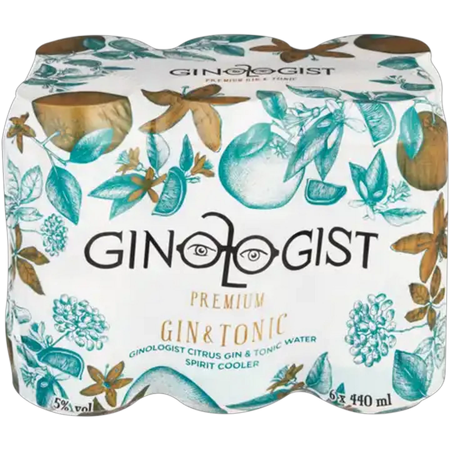 Image of Ginologist Gin & Tonic Spirit Cooler Cans 6 x 440ml