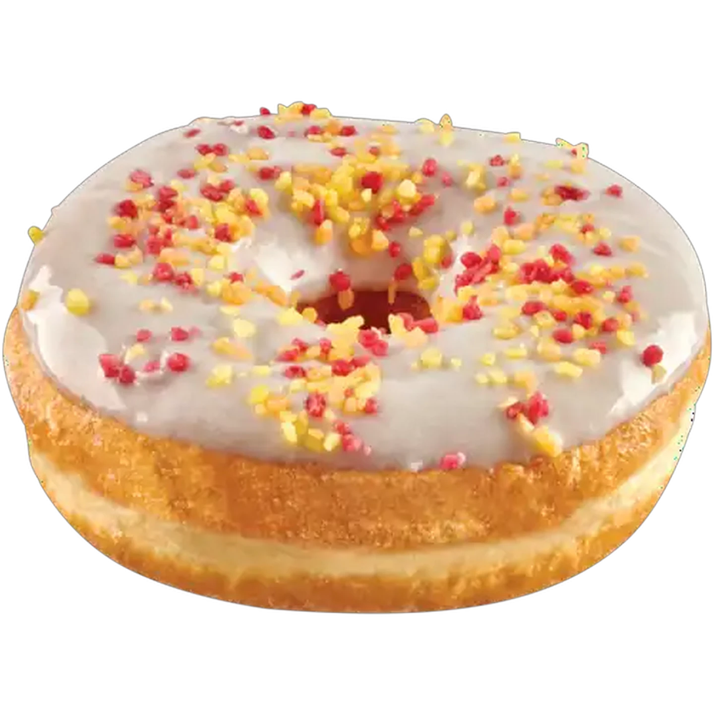 Image of Glazed Ring Doughnut With Sprinkles