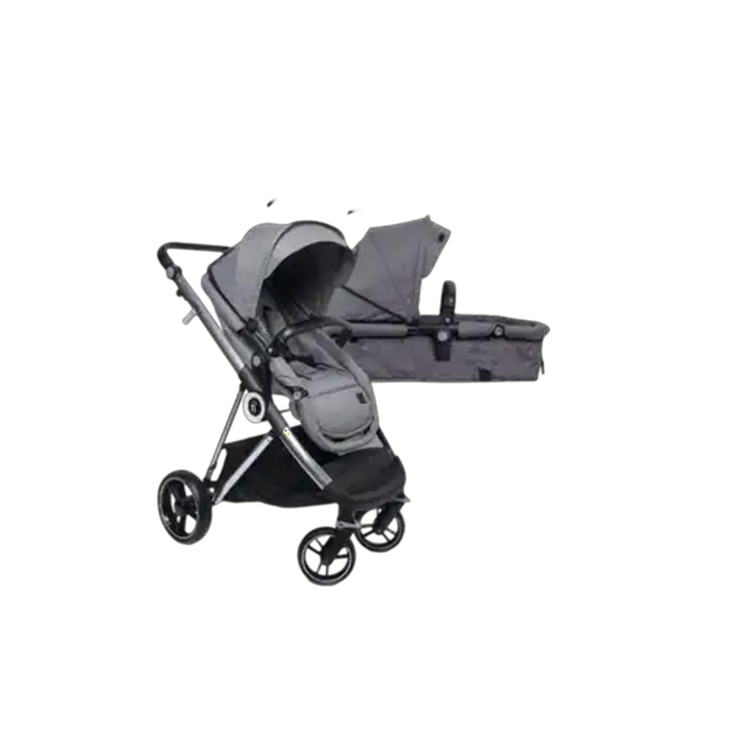 Image of Noola Grey Luxe 2-in-1 Stroller